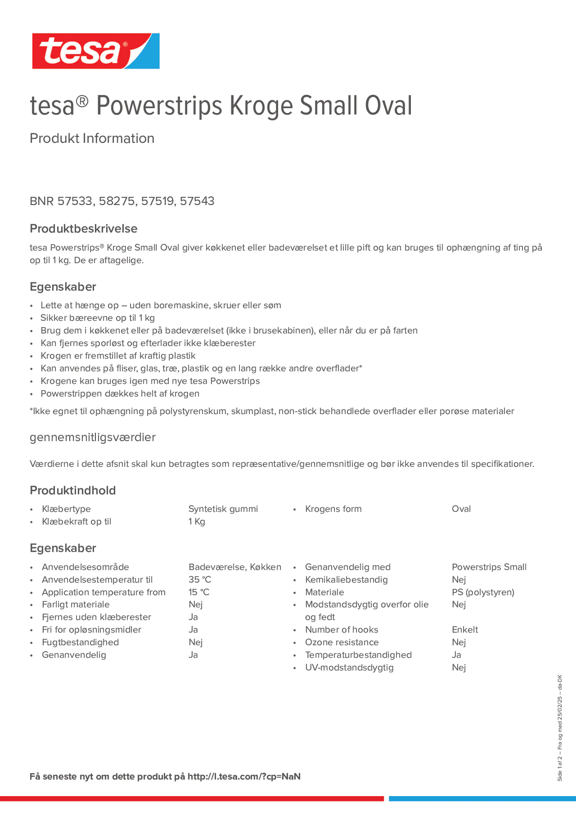 Product information_tesa® Powerstrips 57519_da-DK