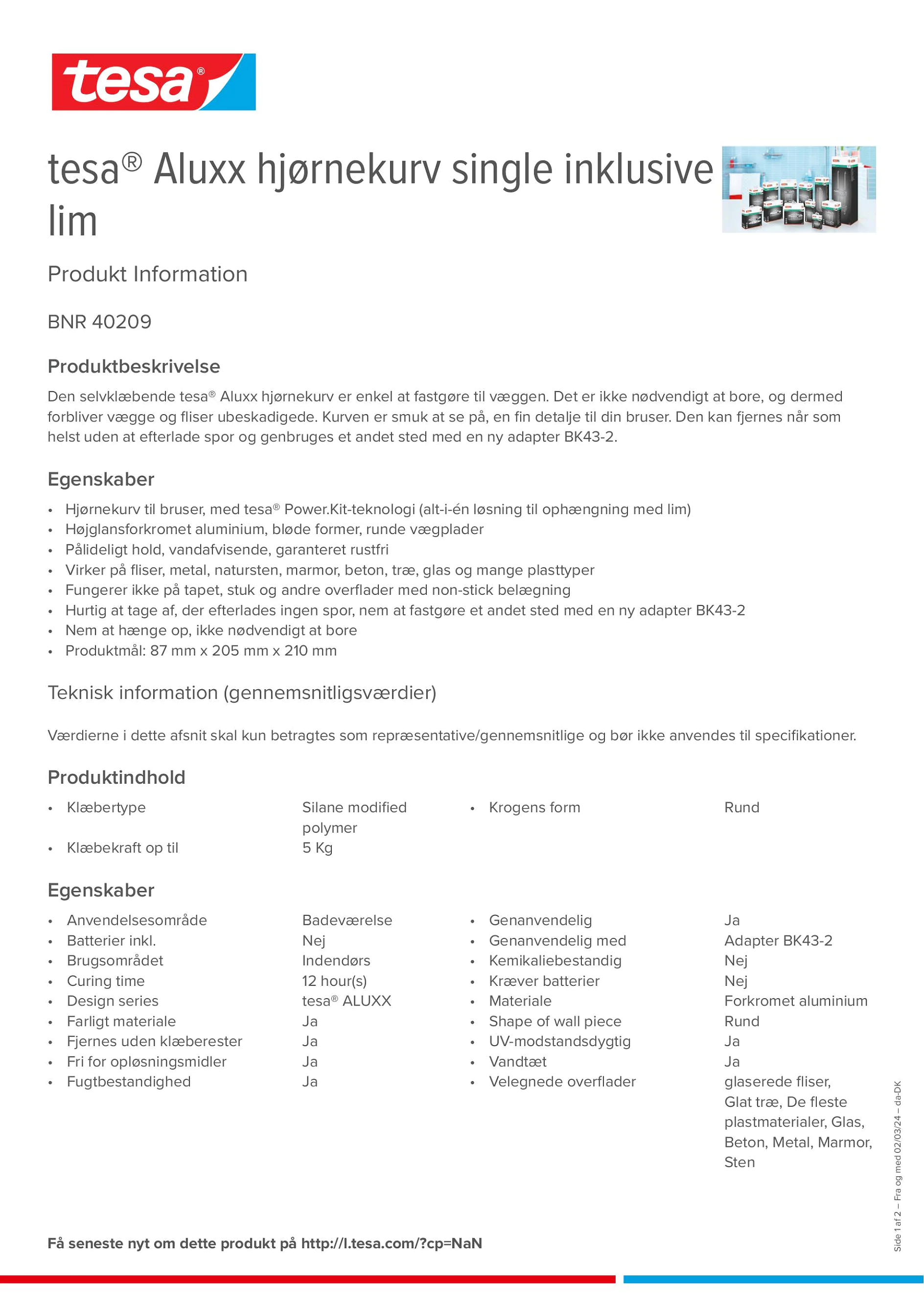 Product information_tesa® 40209_da-DK