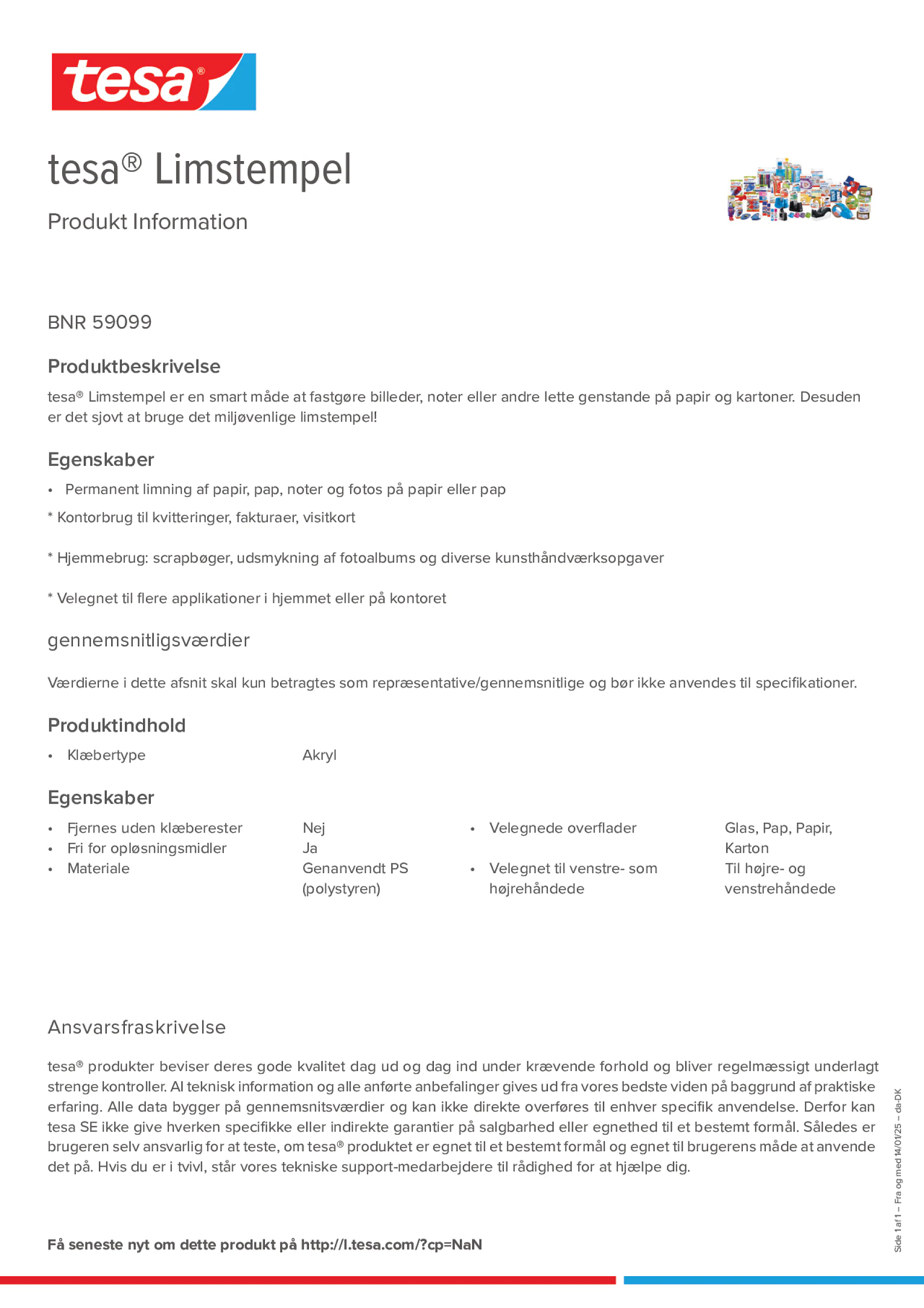 Product information_tesa® 59099_da-DK