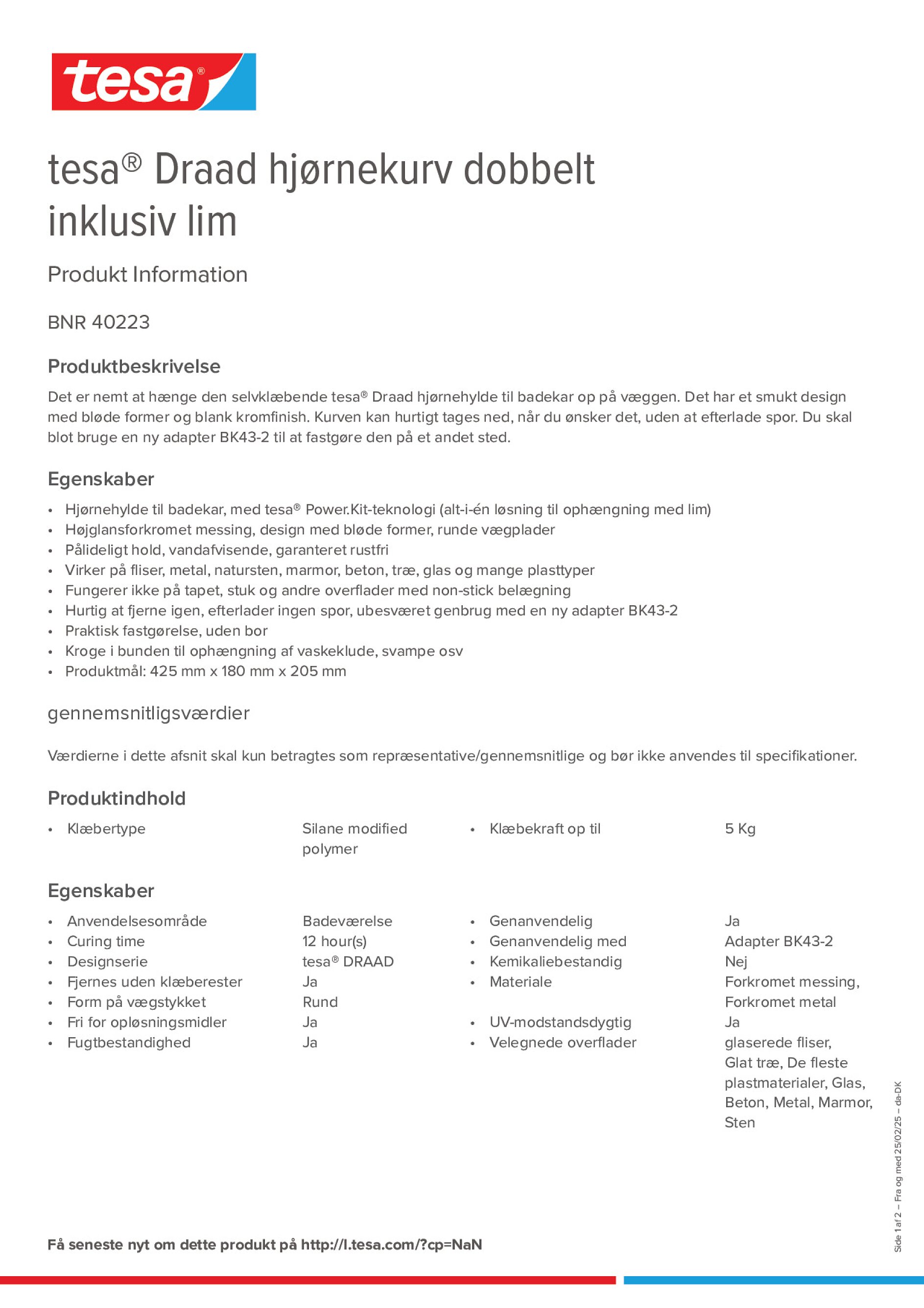 Product information_tesa® 40223_da-DK