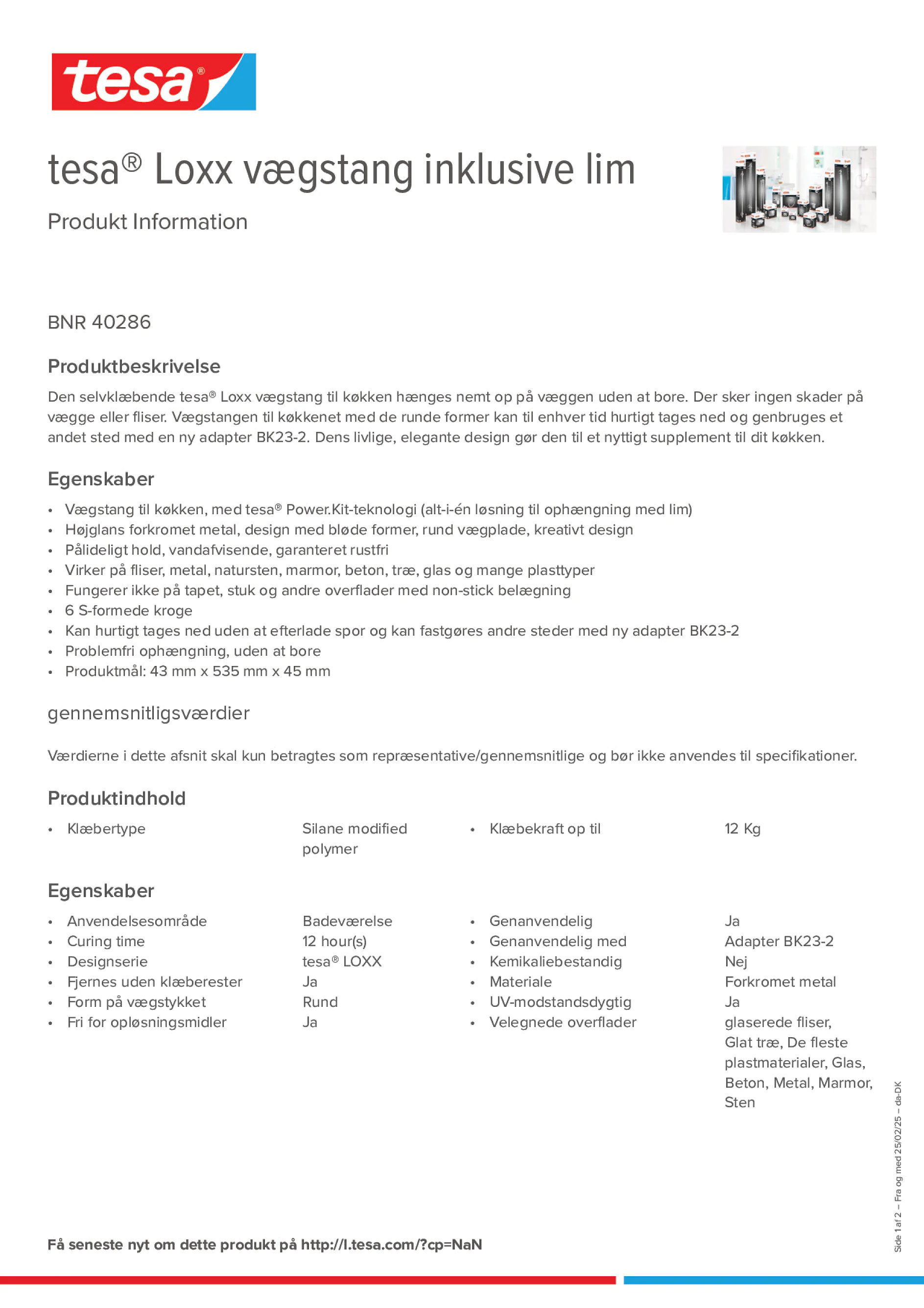 Product information_tesa® 40286_da-DK