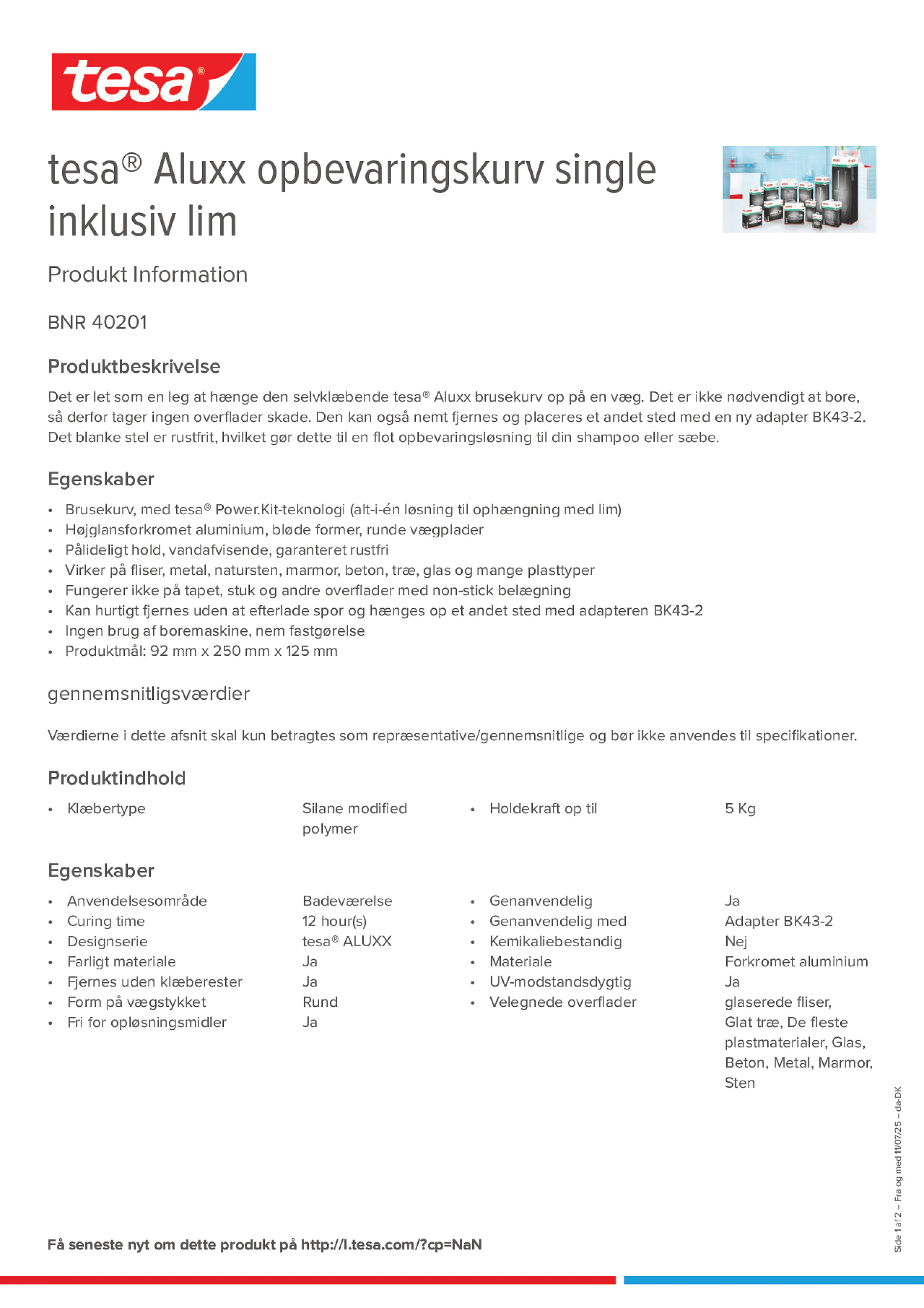 Product information_tesa® 40201_da-DK