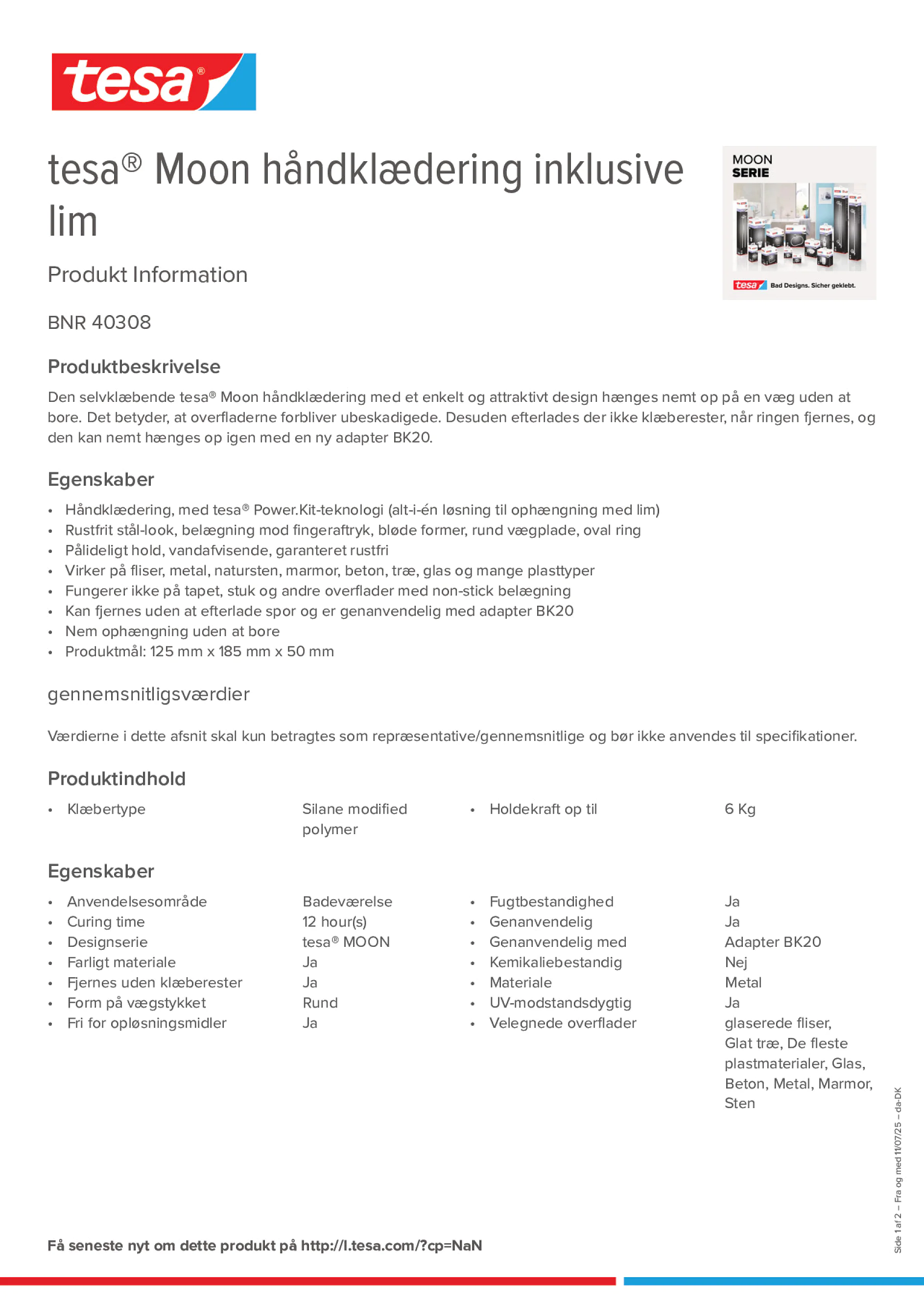 Product information_tesa® 40308_da-DK