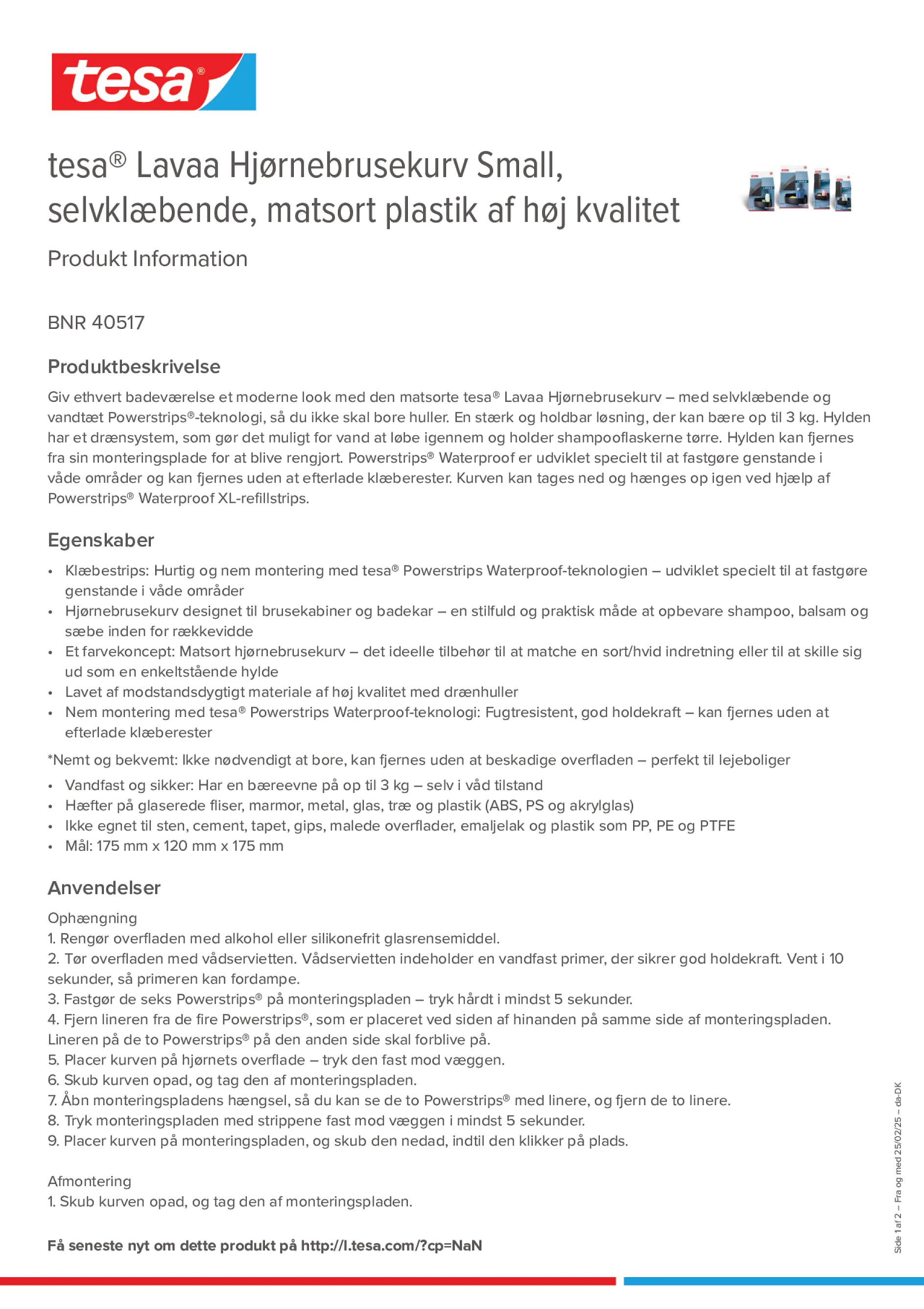 Product information_tesa® 40517_da-DK