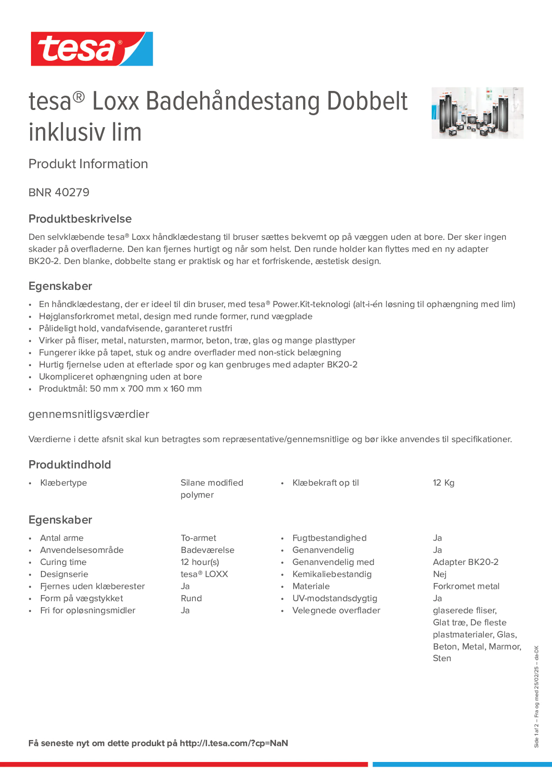 Product information_tesa® 40279_da-DK