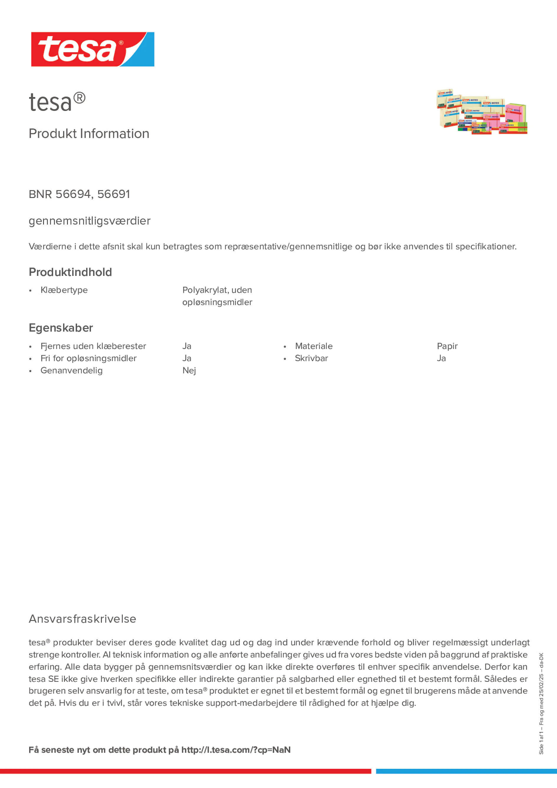Product information_tesa® 56694_da-DK