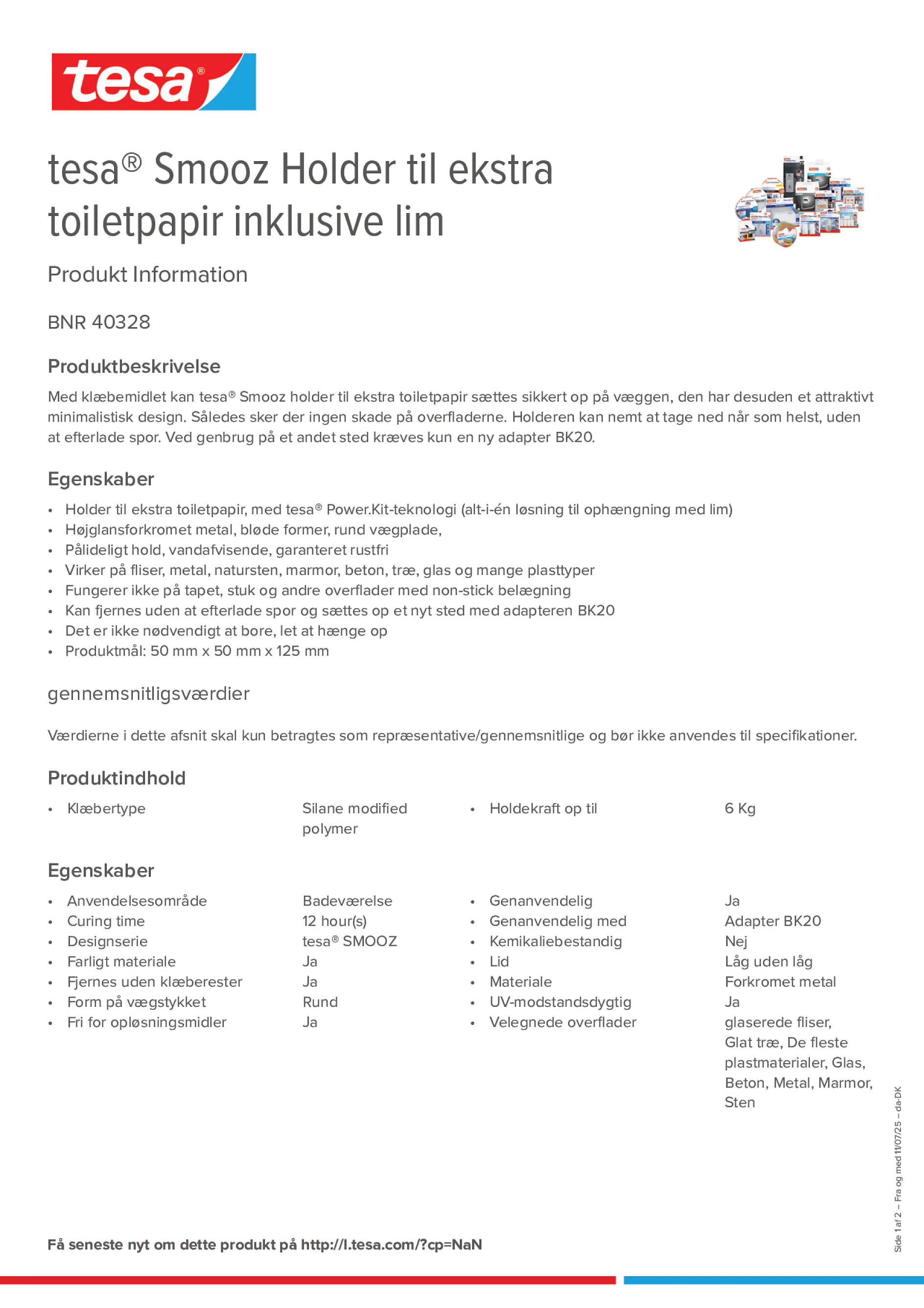 Product information_tesa® 40328_da-DK