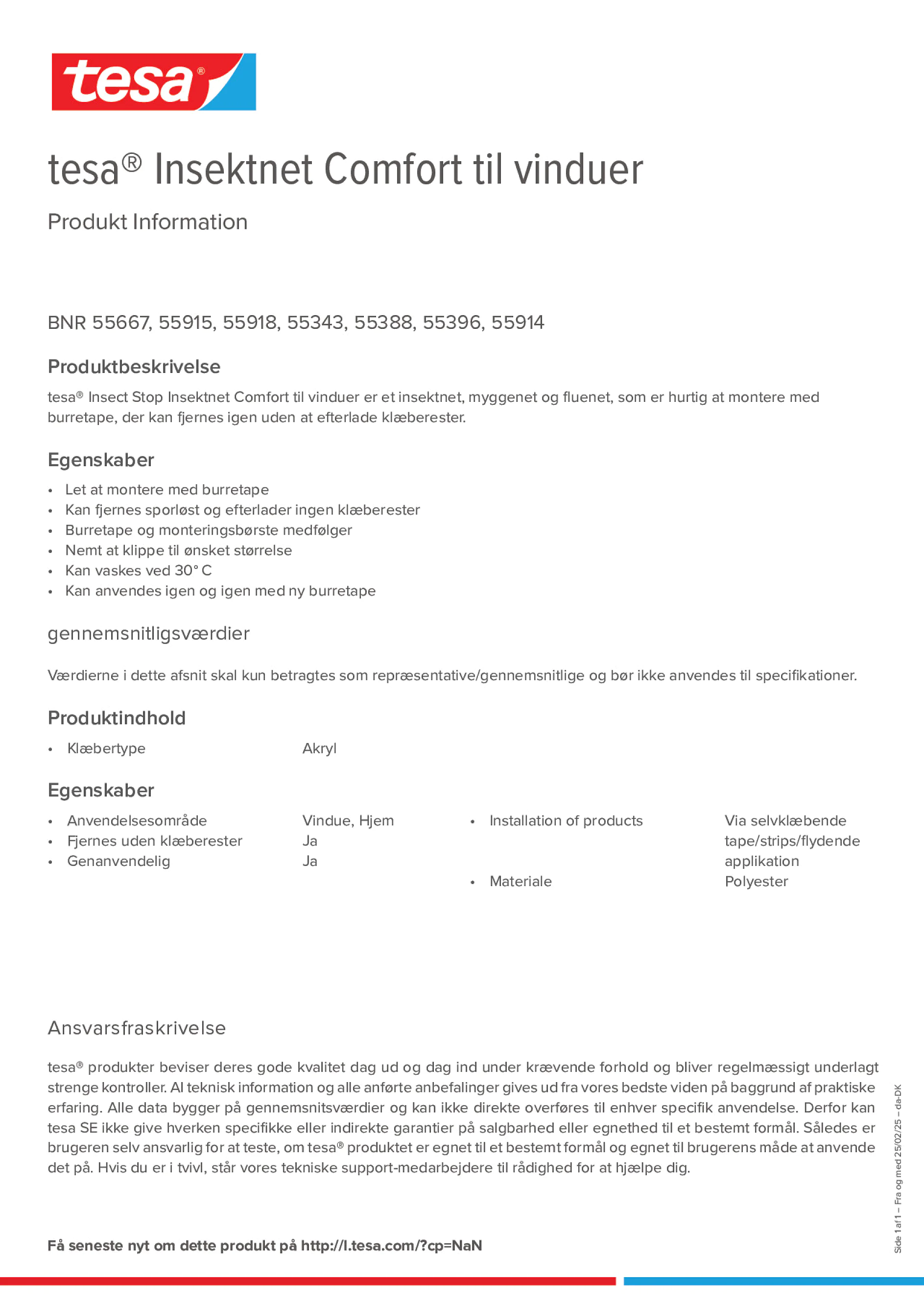 Product information_tesa® 55667_da-DK