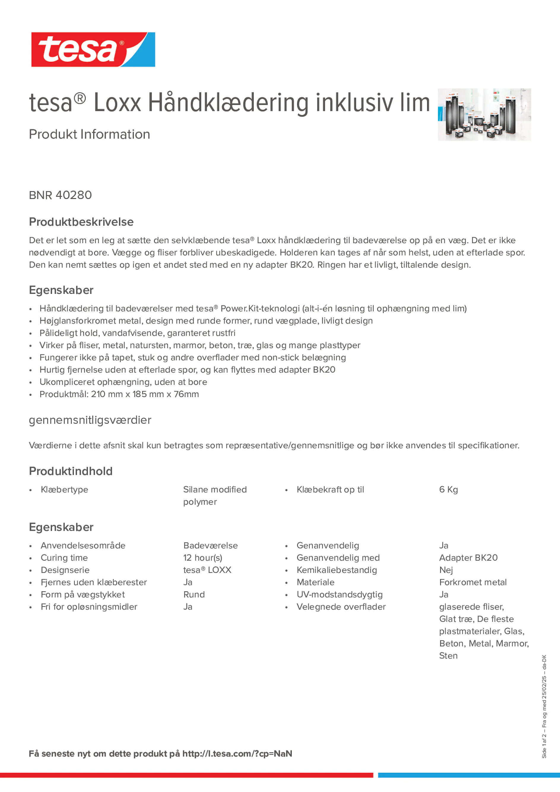 Product information_tesa® 40280_da-DK