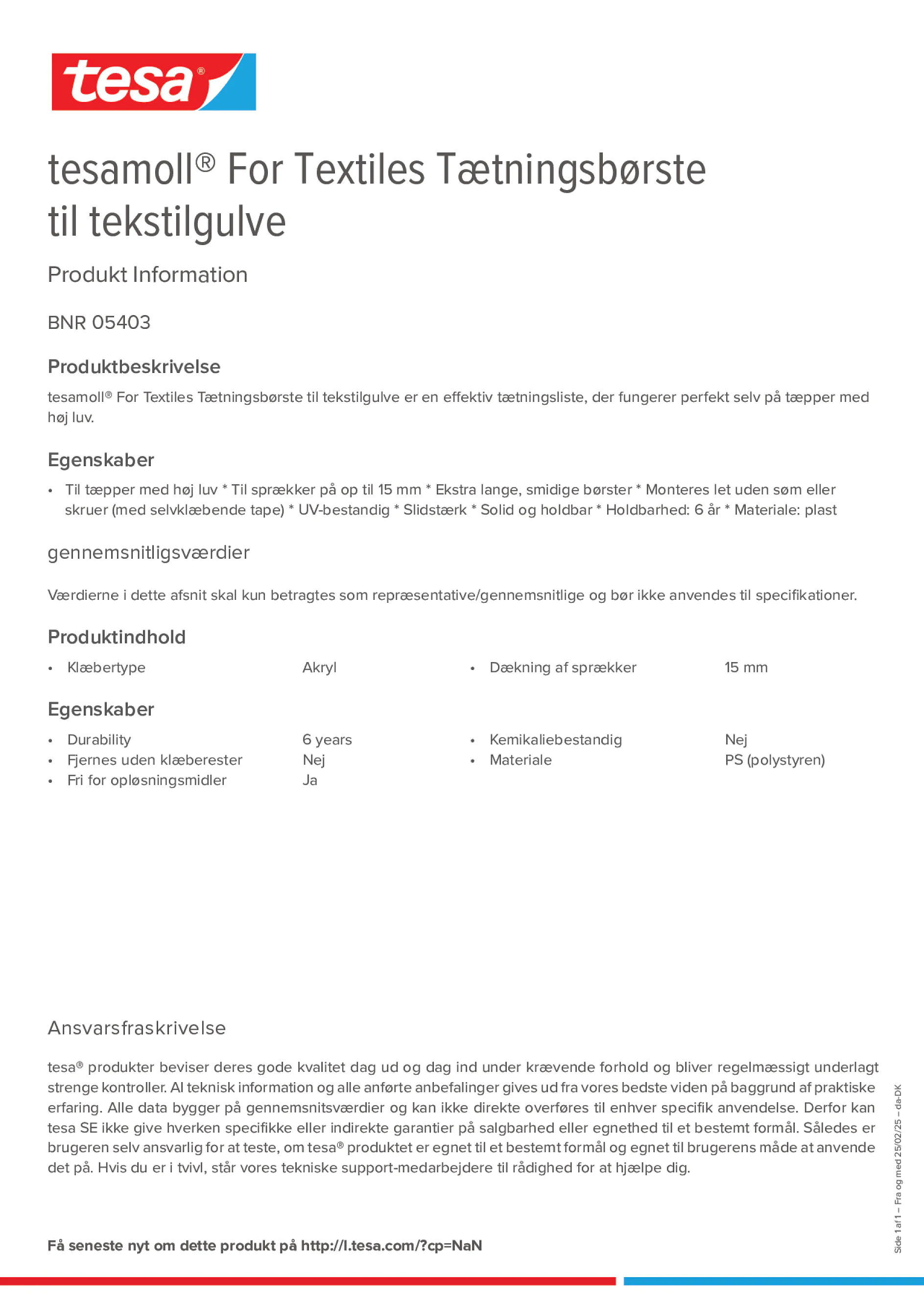 Product information_tesamoll® 05403_da-DK