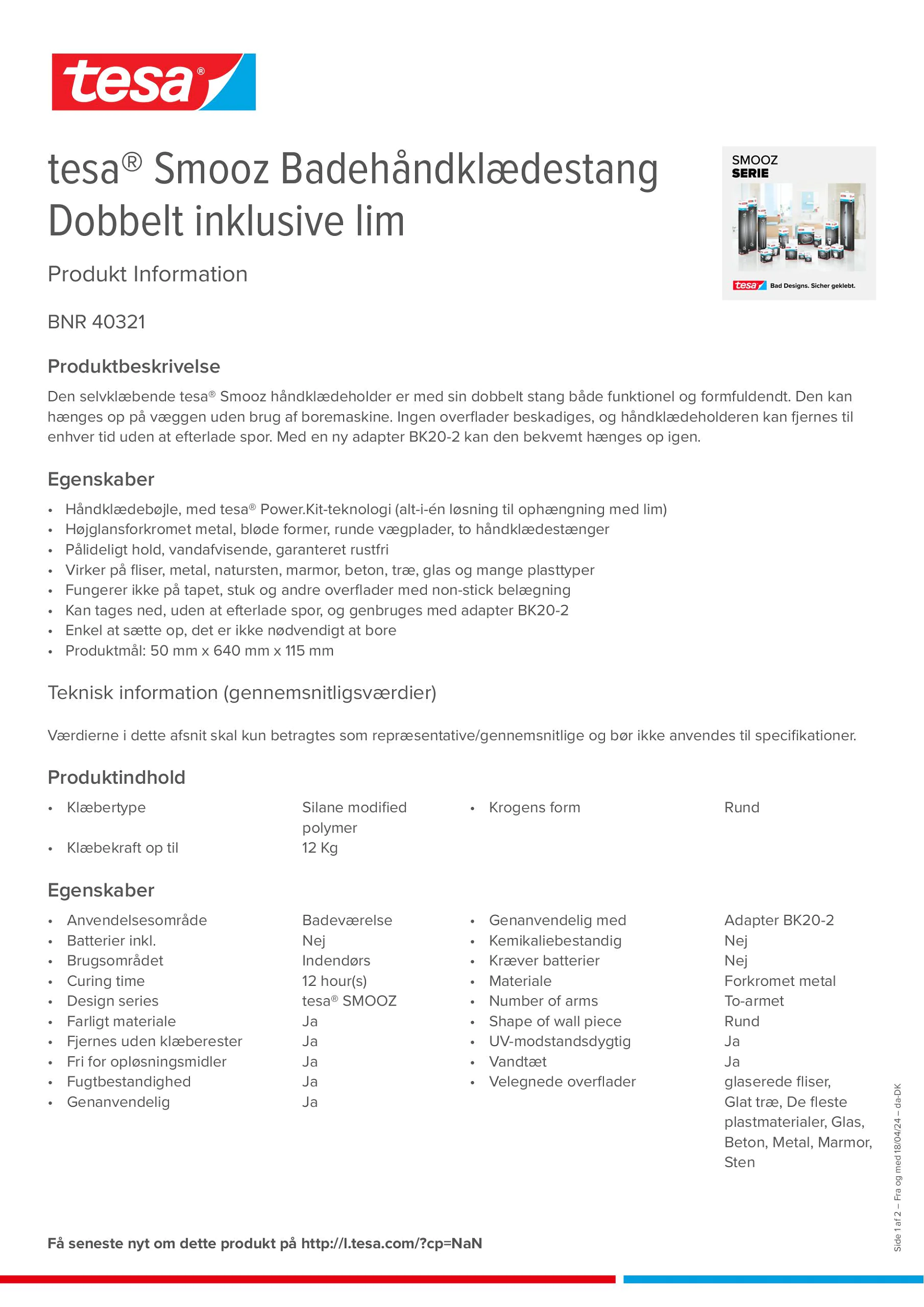 Product information_tesa® 40321_da-DK