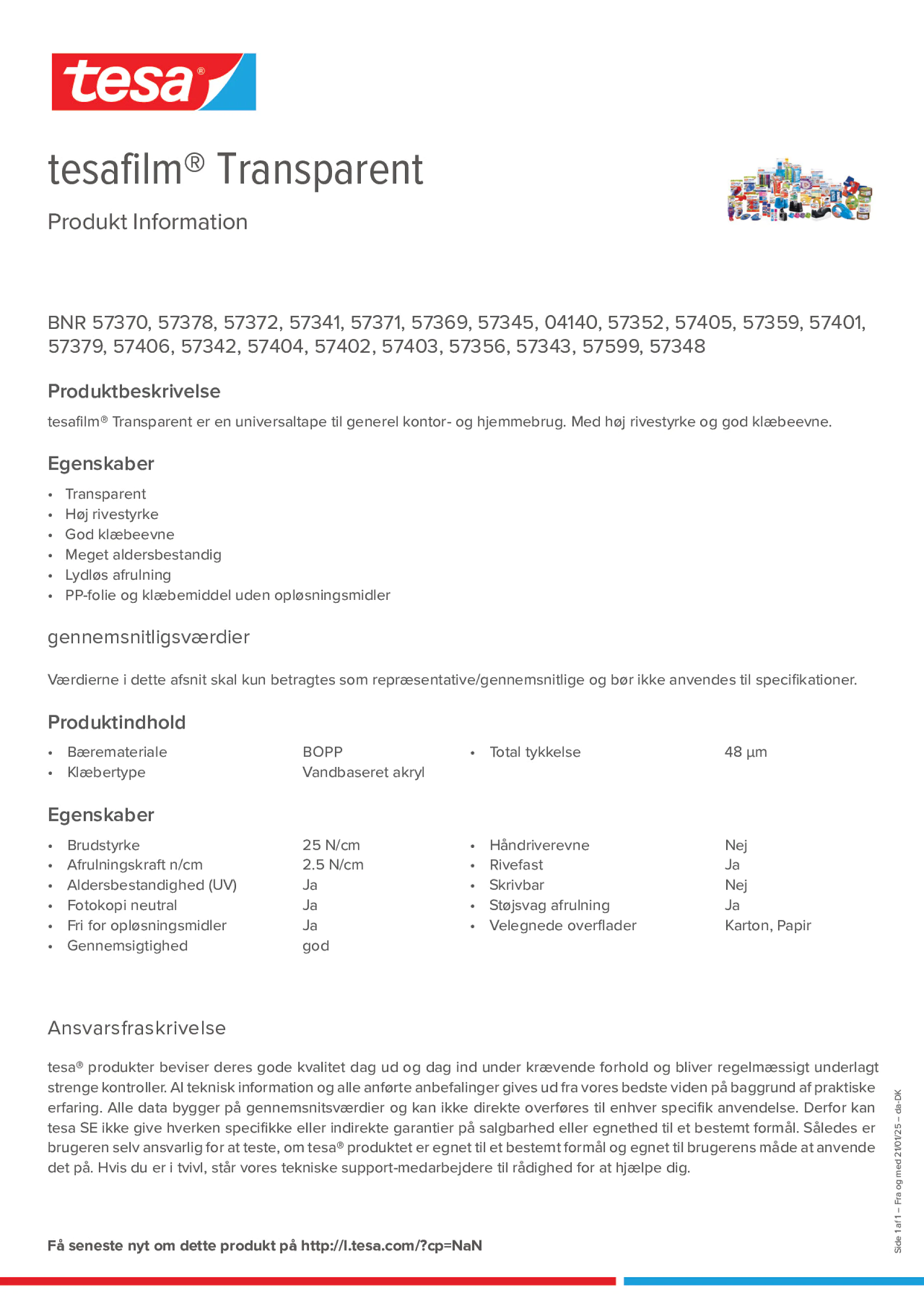 Product information_tesafilm® 4140_da-DK