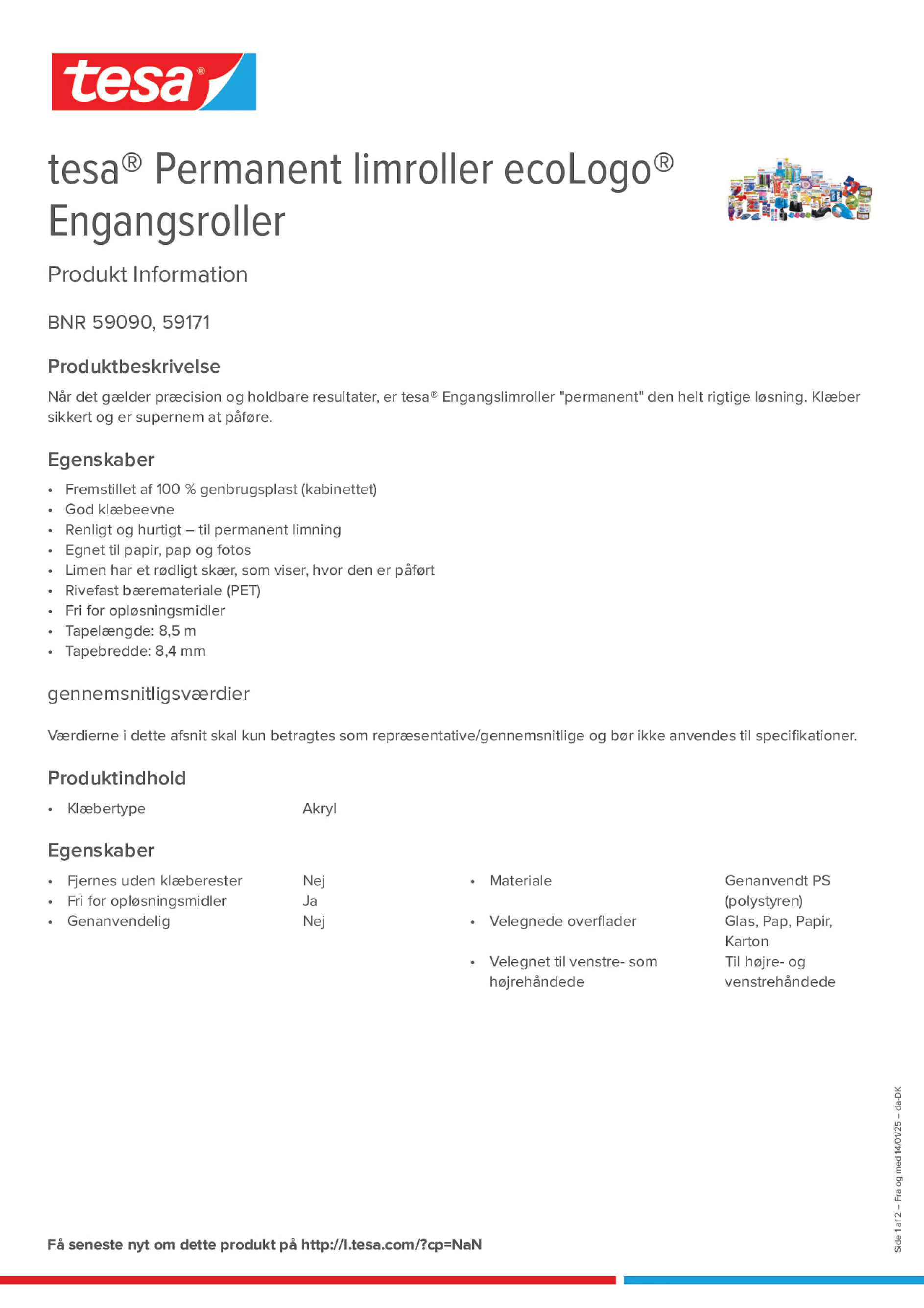Product information_tesa® 59090_da-DK