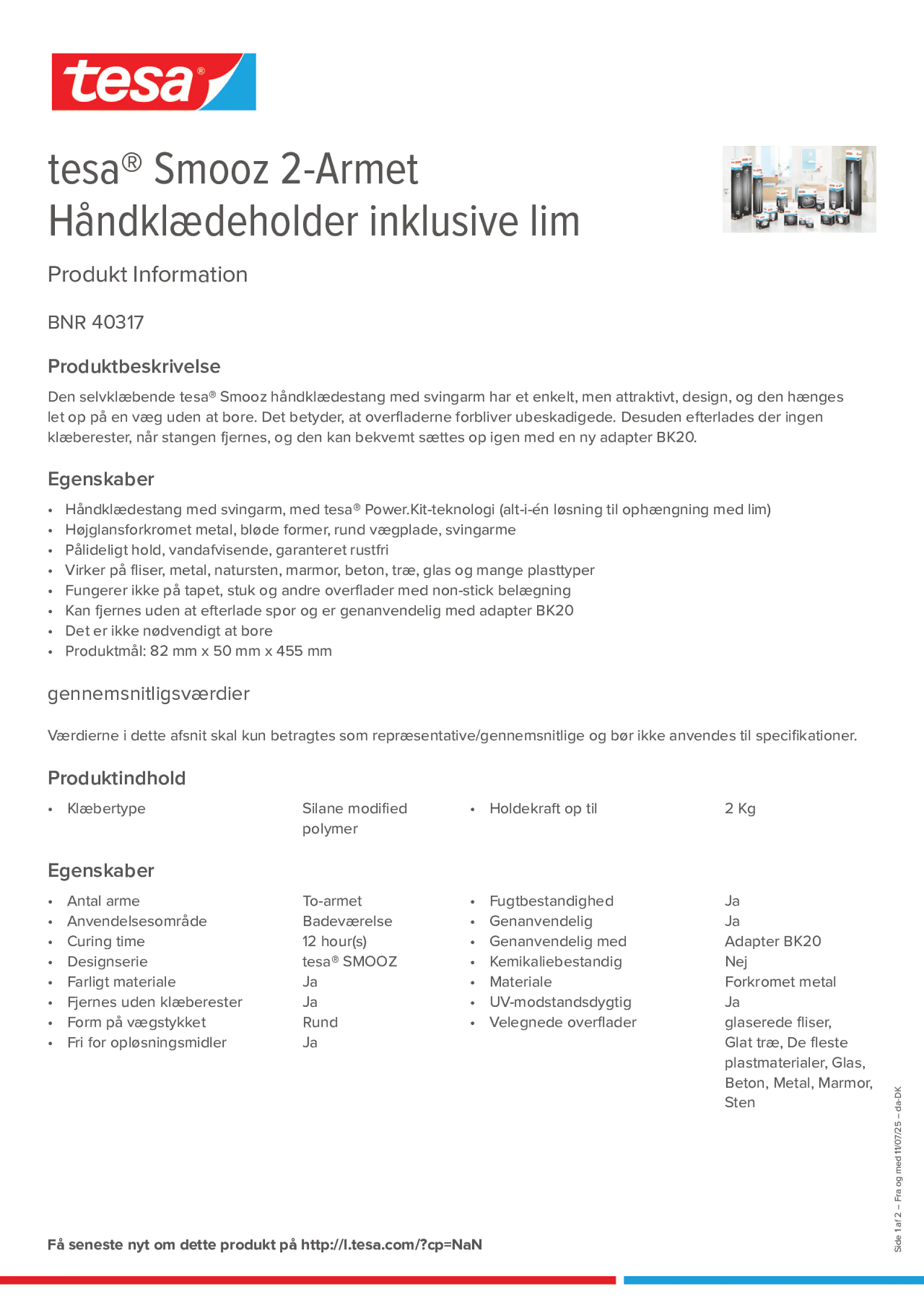 Product information_tesa® 40317_da-DK
