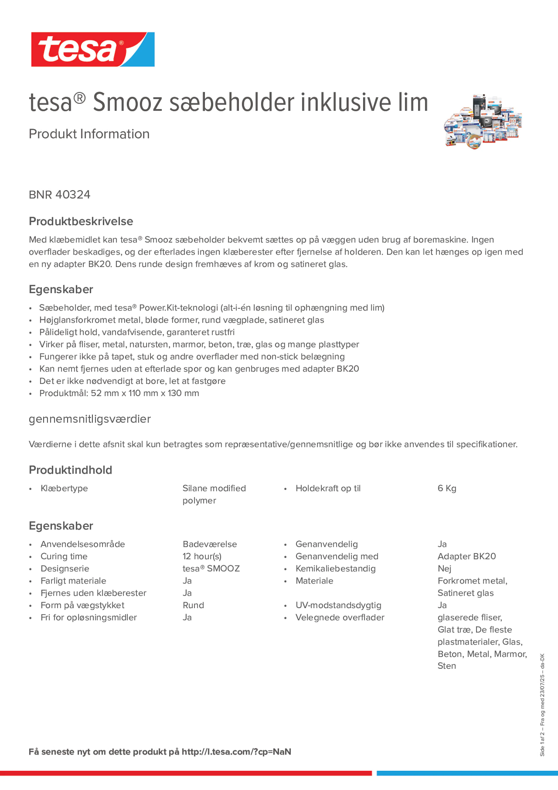 Product information_tesa® 40324_da-DK