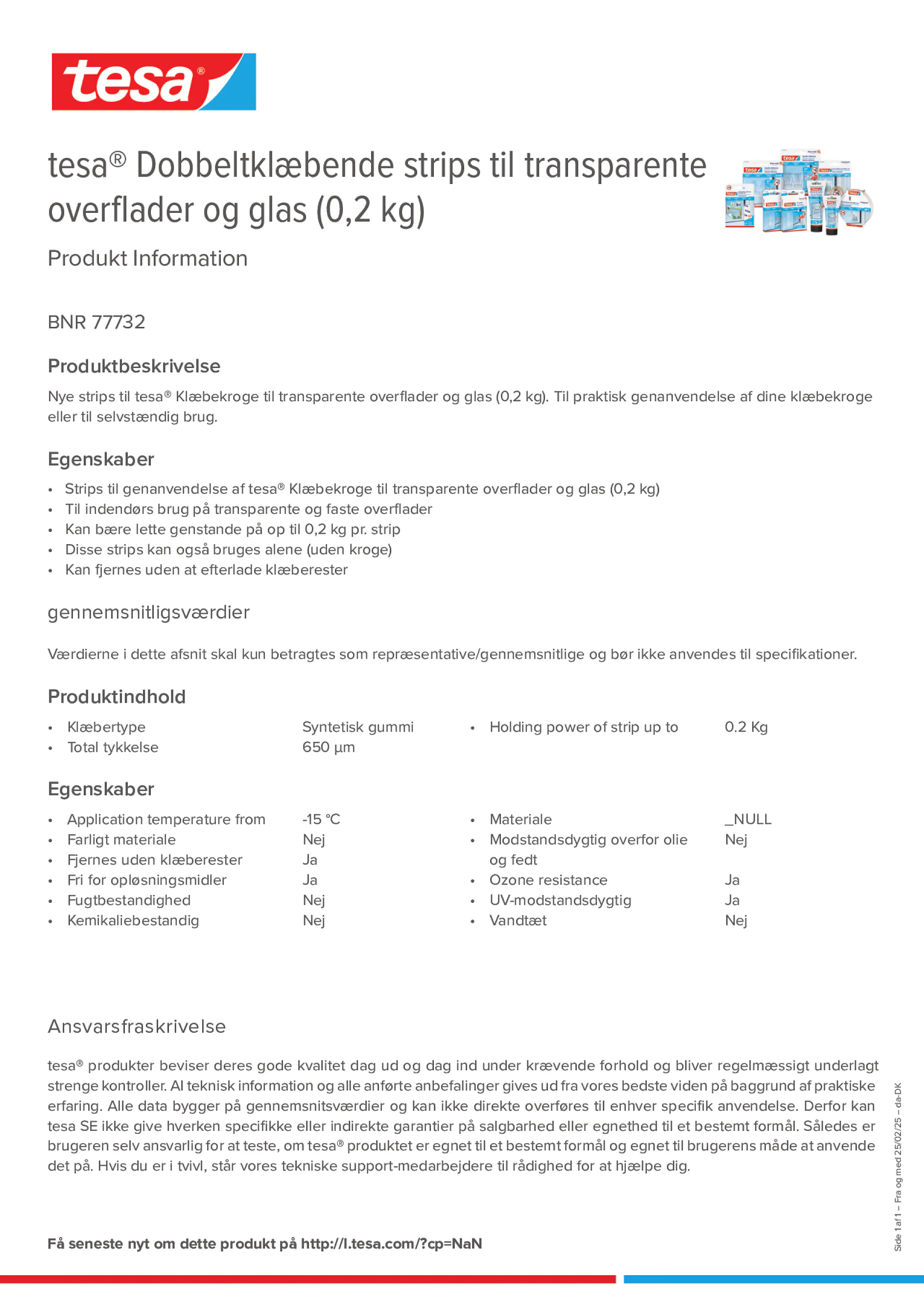 Product information_tesa® 77732_da-DK