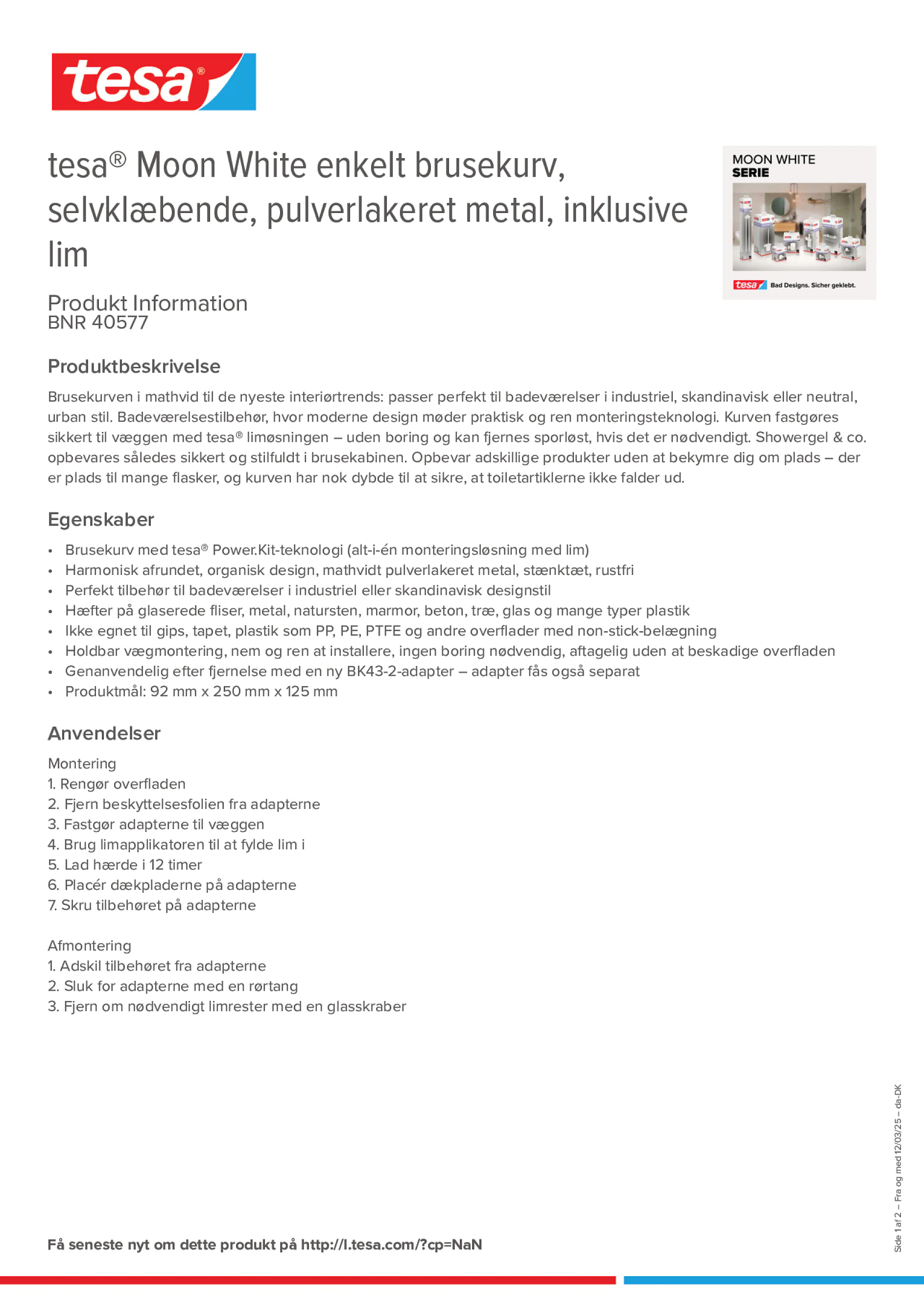 Product information_tesa® 40577_da-DK