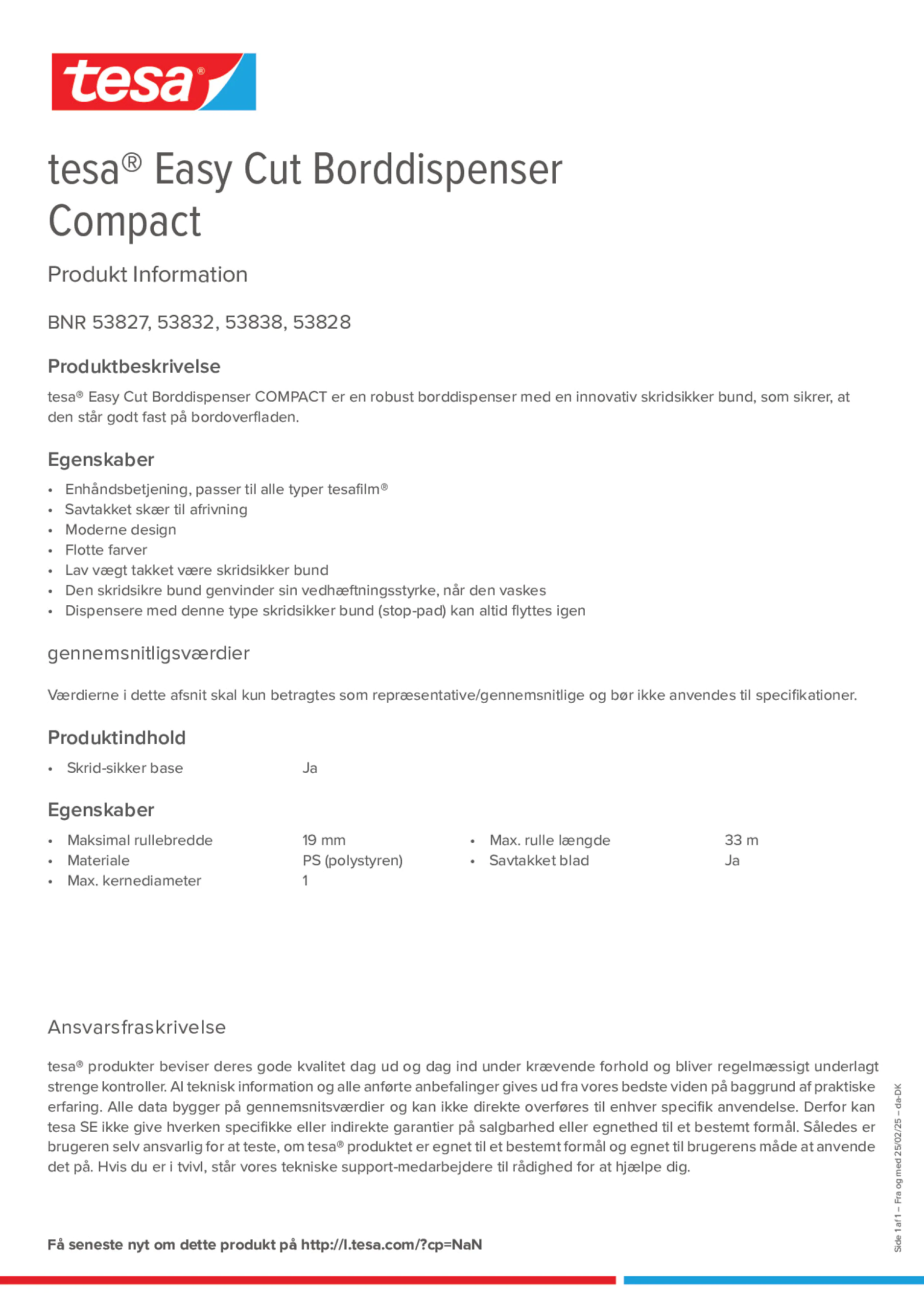 Product information_tesa® Easy Cut 53823_da-DK