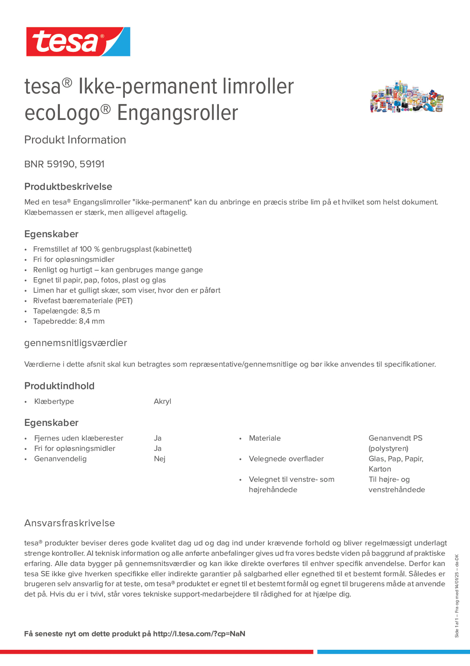 Product information_tesa® 59191_da-DK