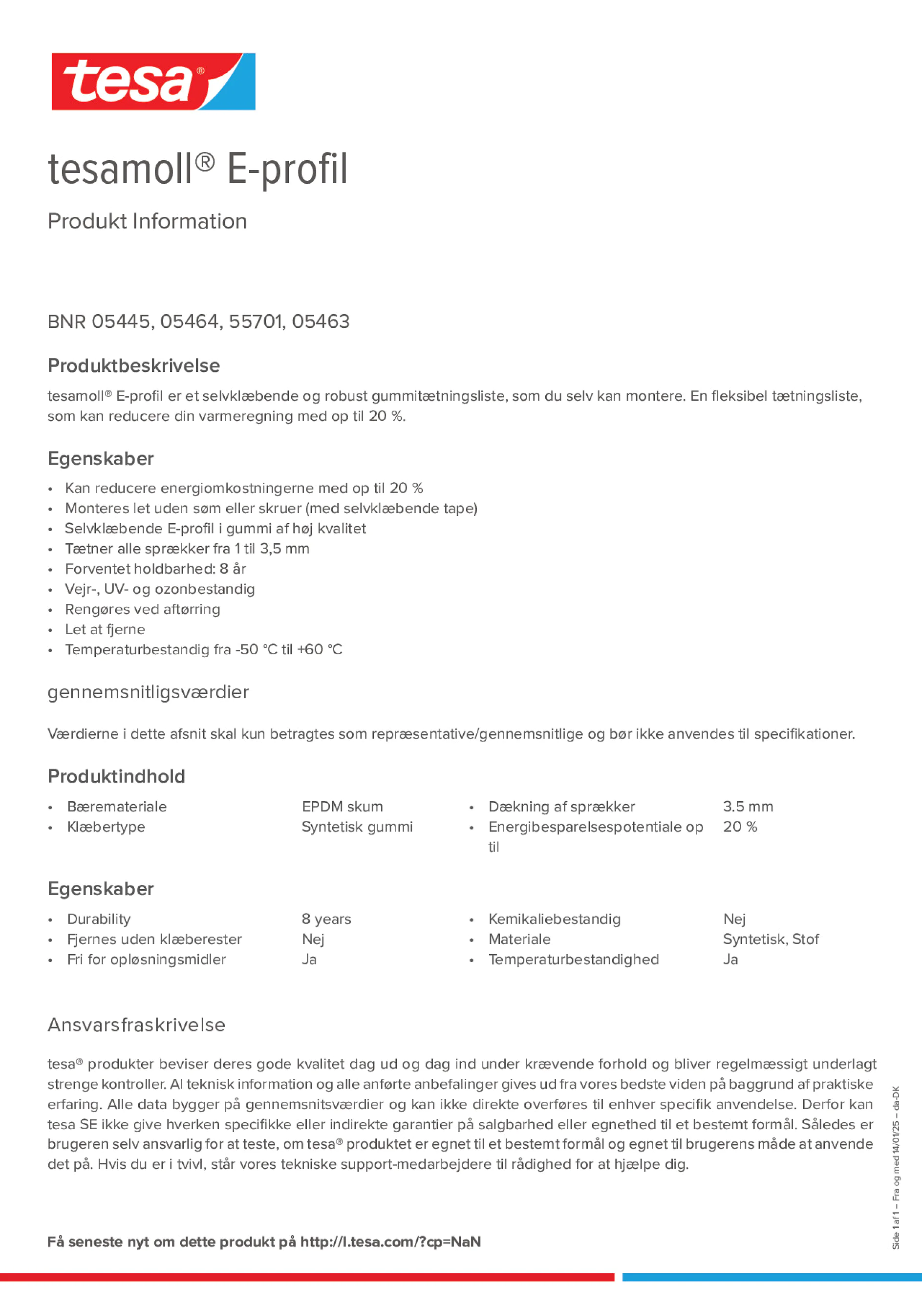 Product information_tesamoll® 5499_da-DK