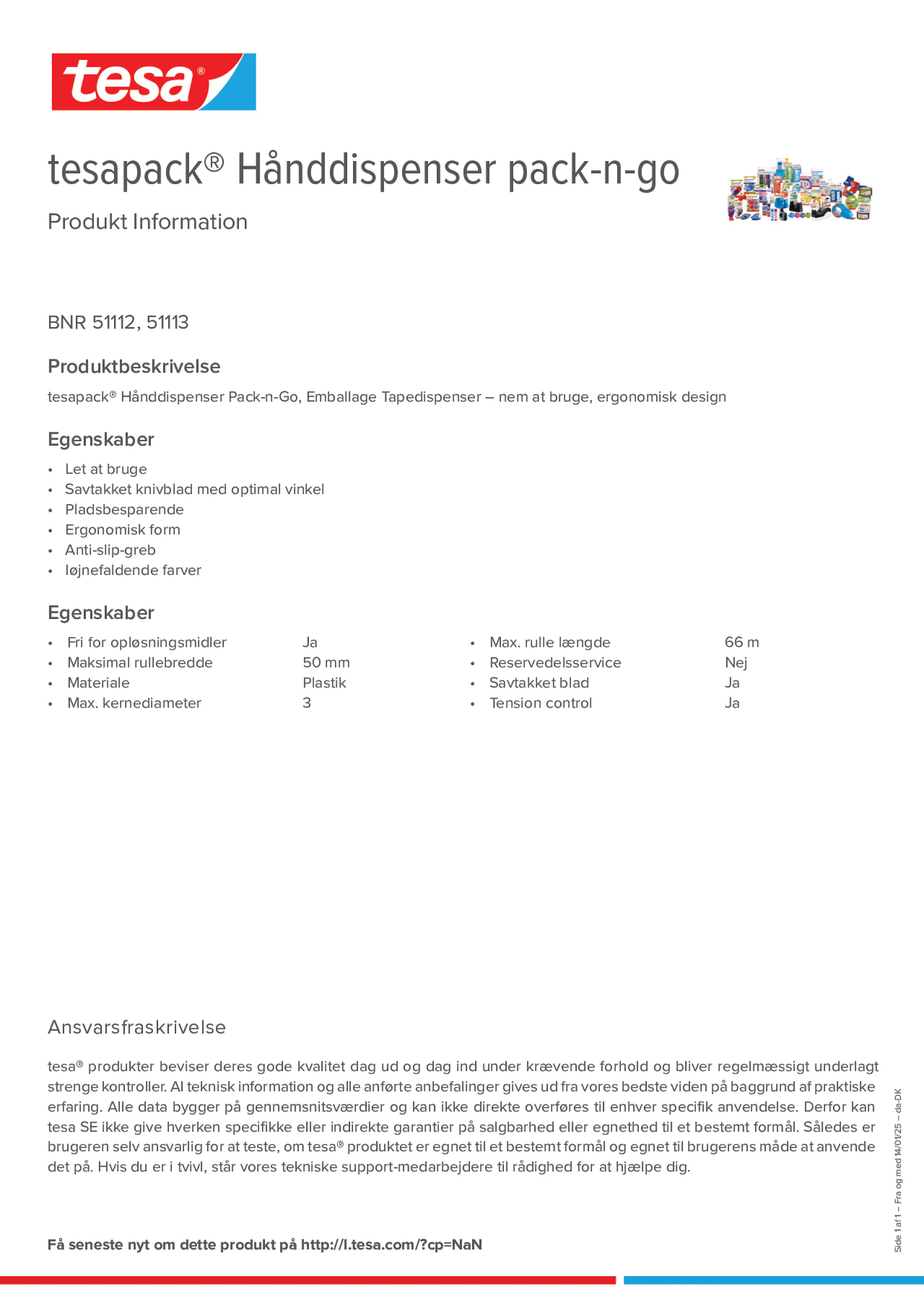 Product information_tesapack® 51113_da-DK