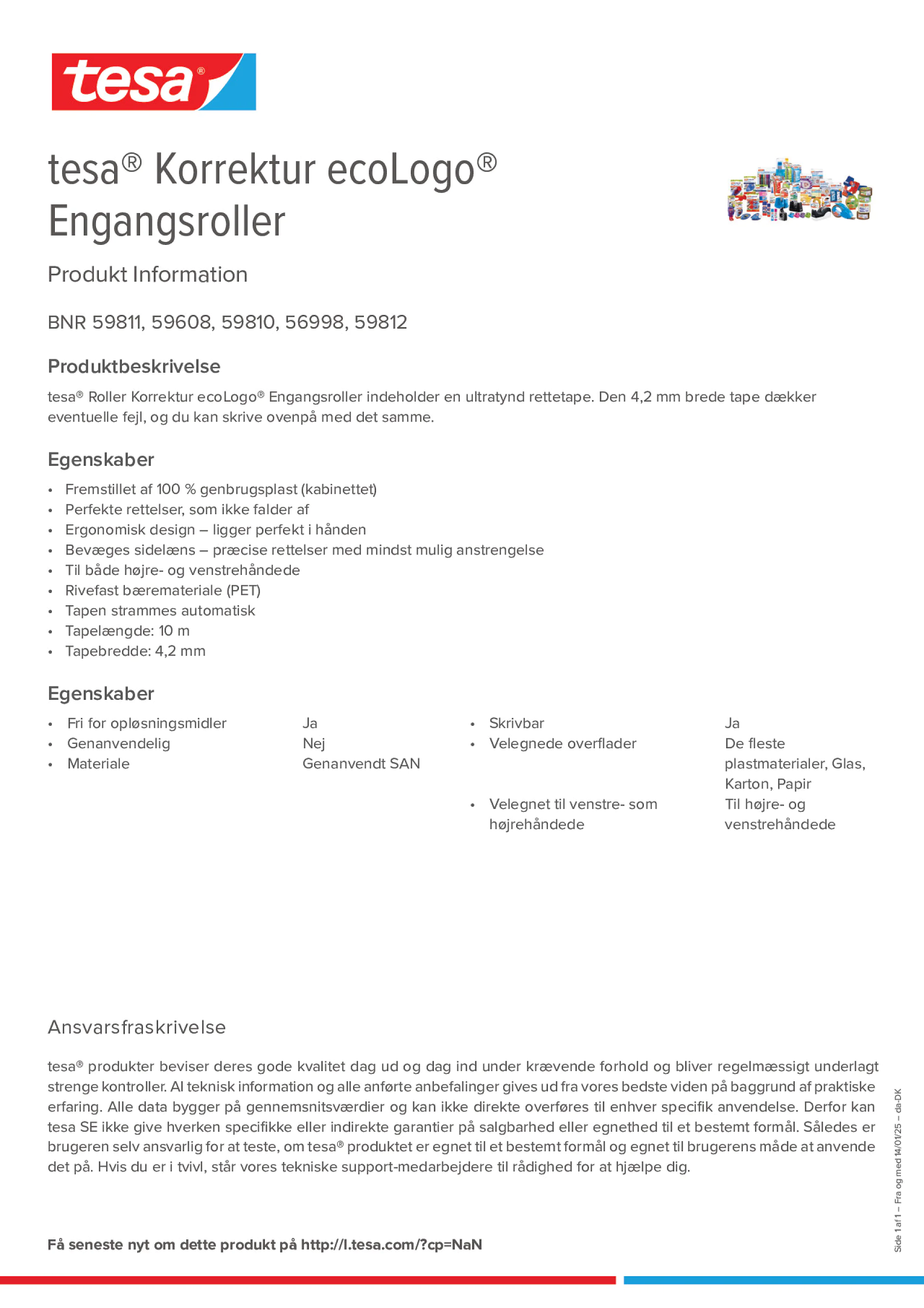 Product information_tesa® 56998_da-DK