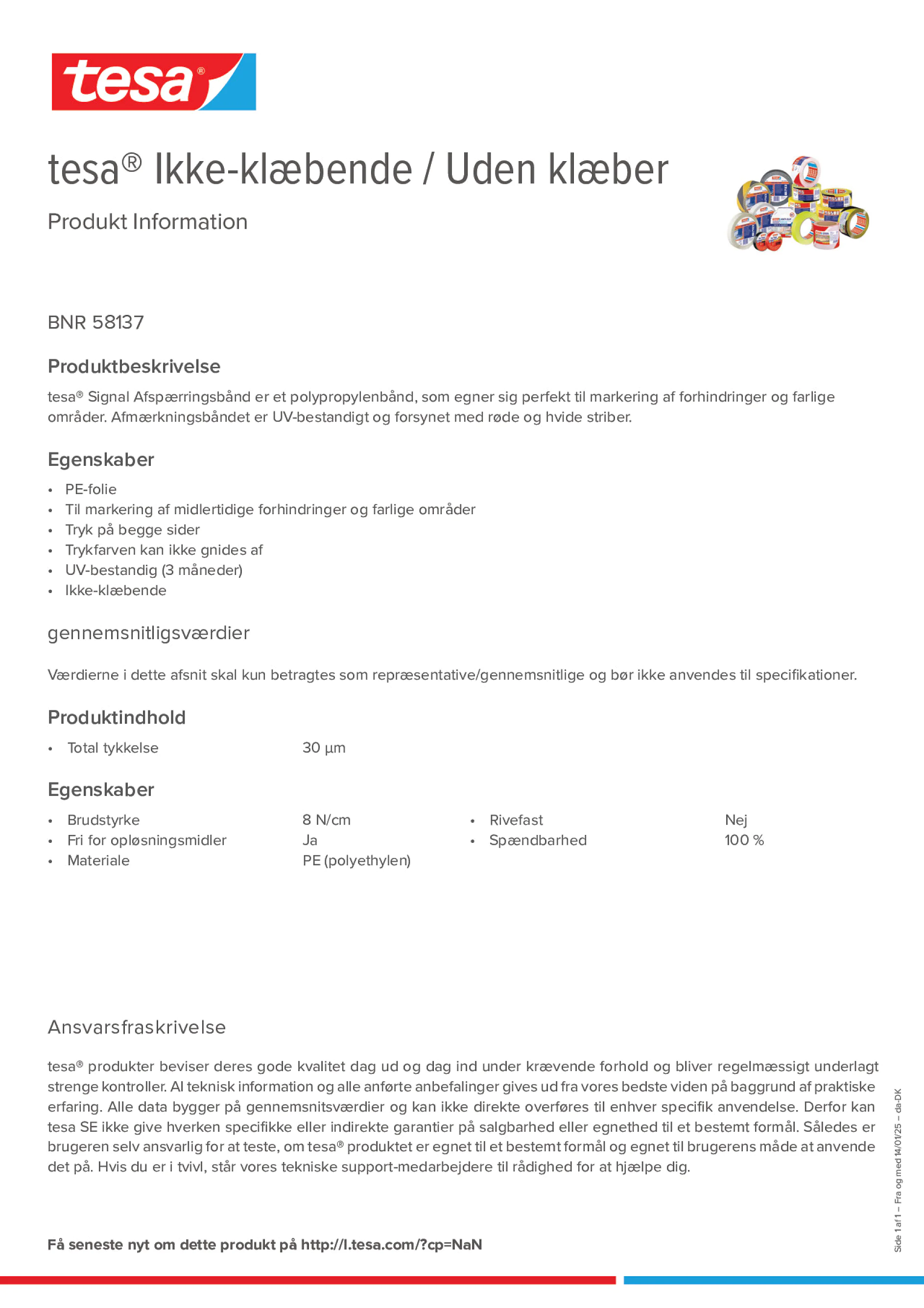 Product information_tesa® 58137_da-DK