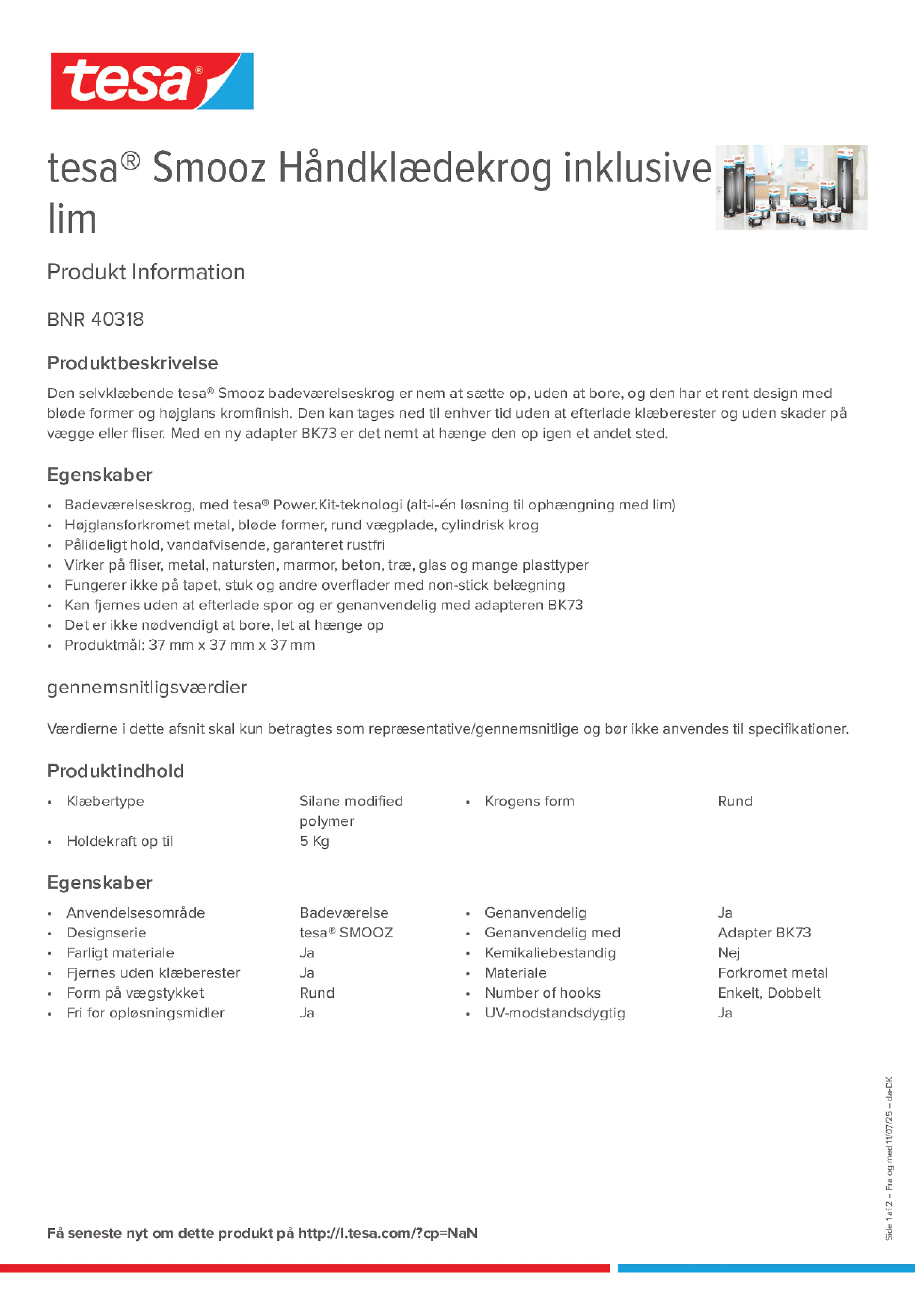 Product information_tesa® 40318_da-DK