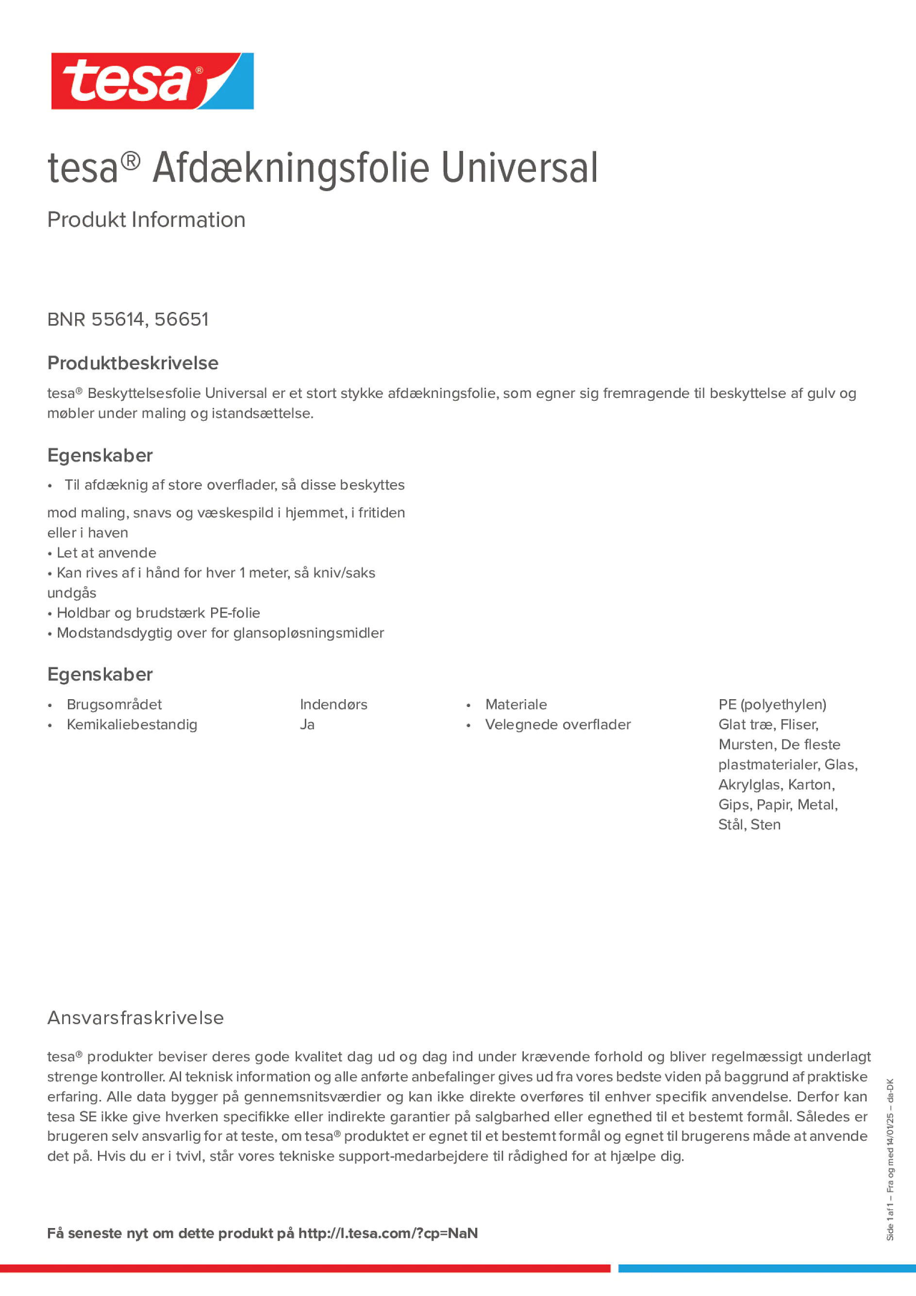 Product information_tesa® 55614_da-DK