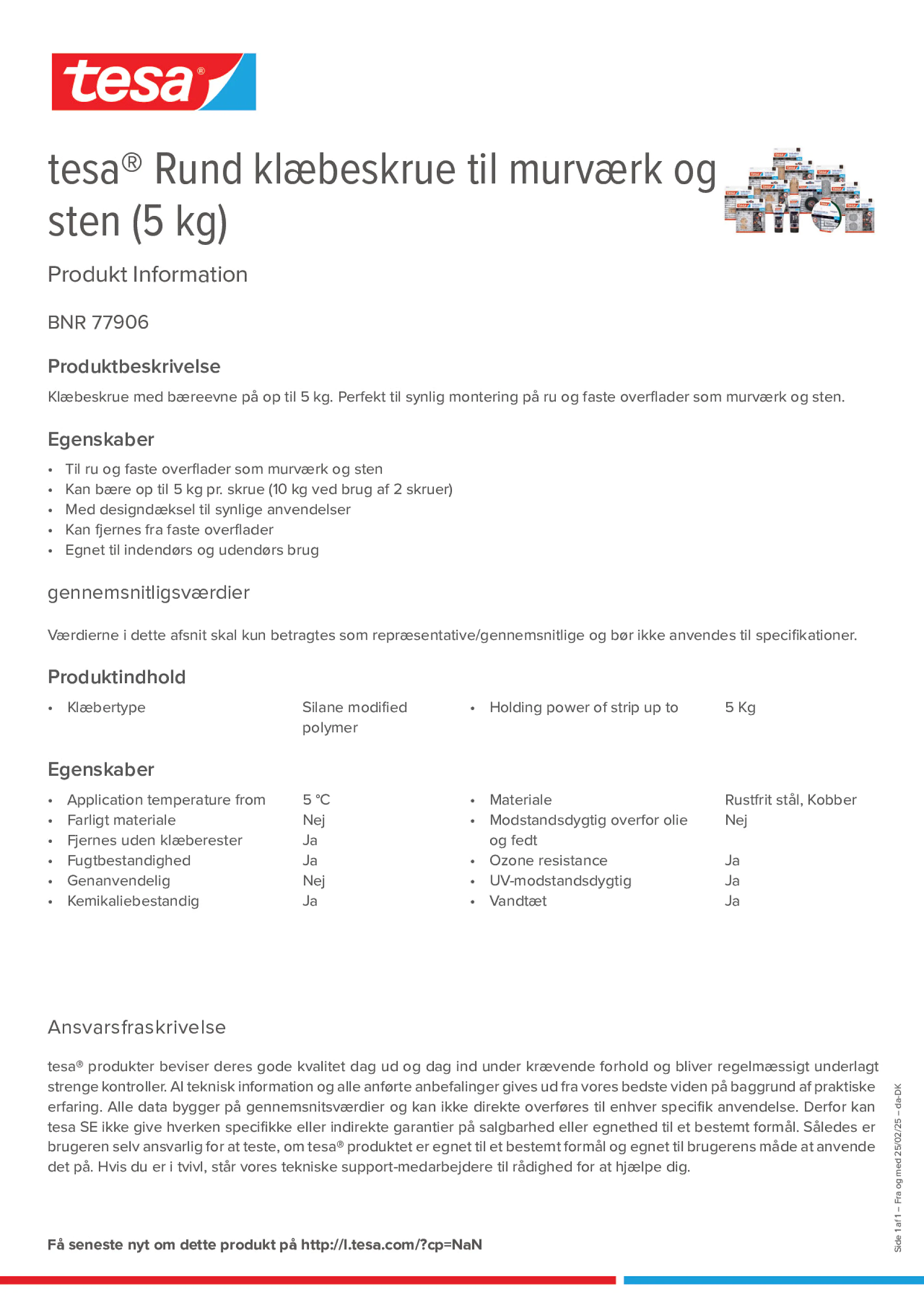 Product information_tesa® 77906_da-DK