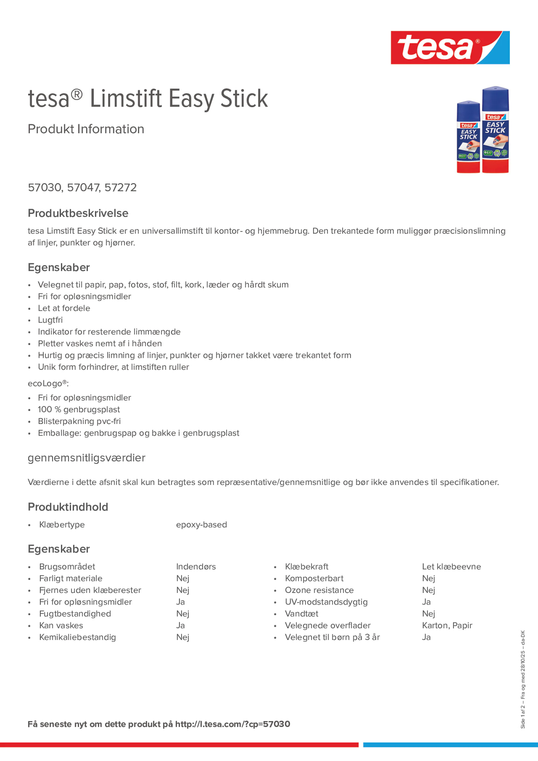 Product information_tesa® 57272_da-DK