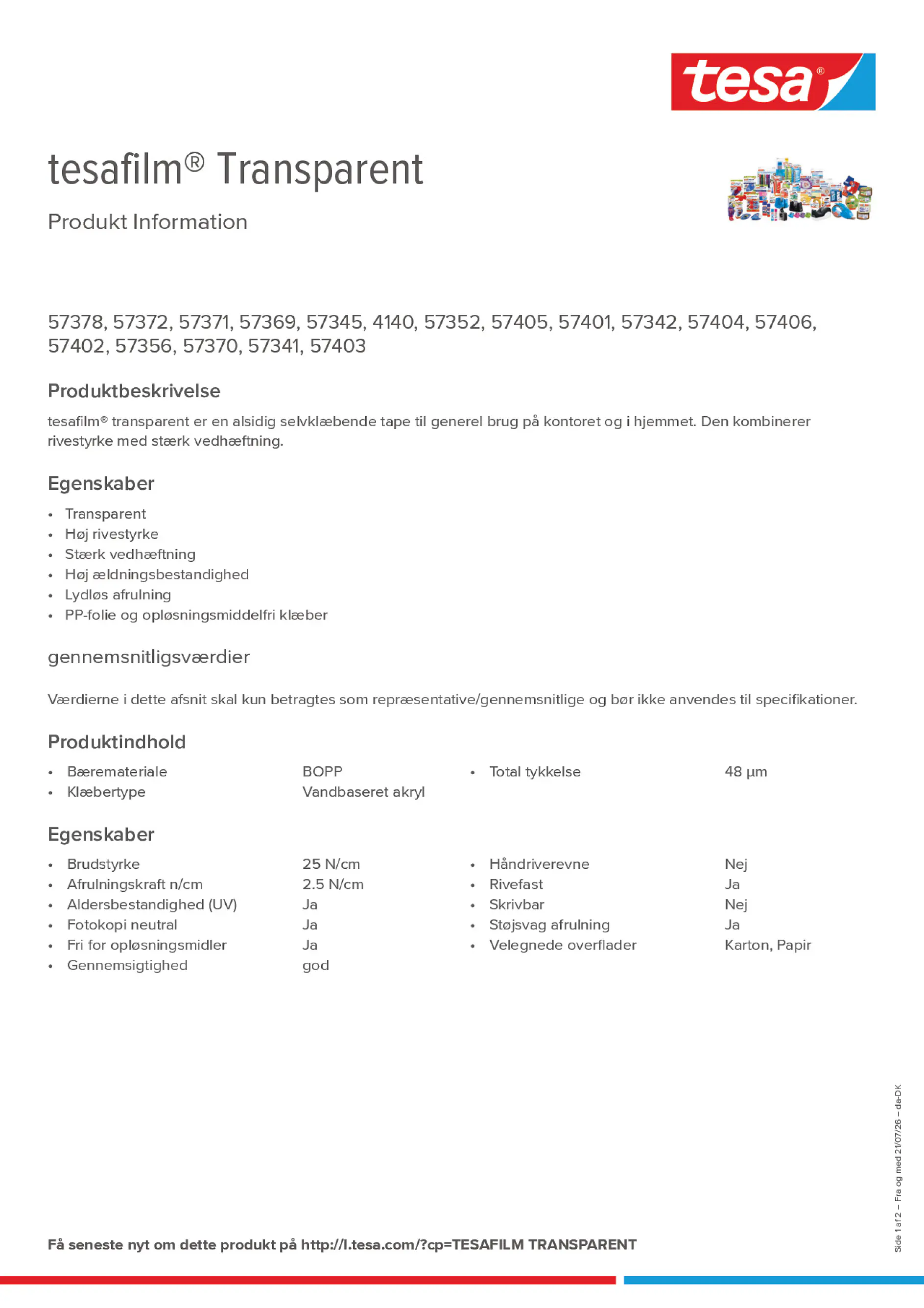 Product information_tesafilm® 4140_da-DK