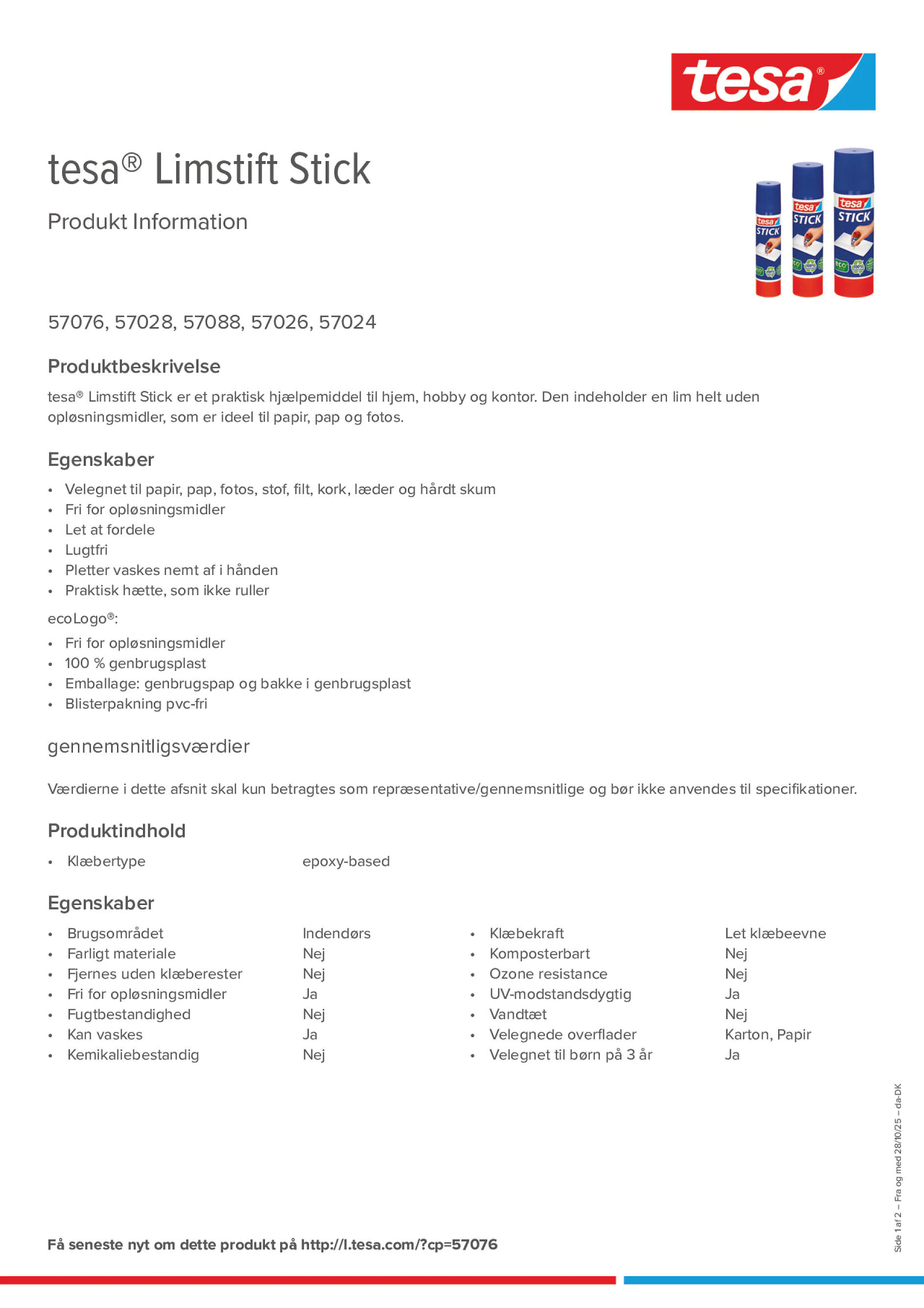 Product information_tesa® 57028_da-DK