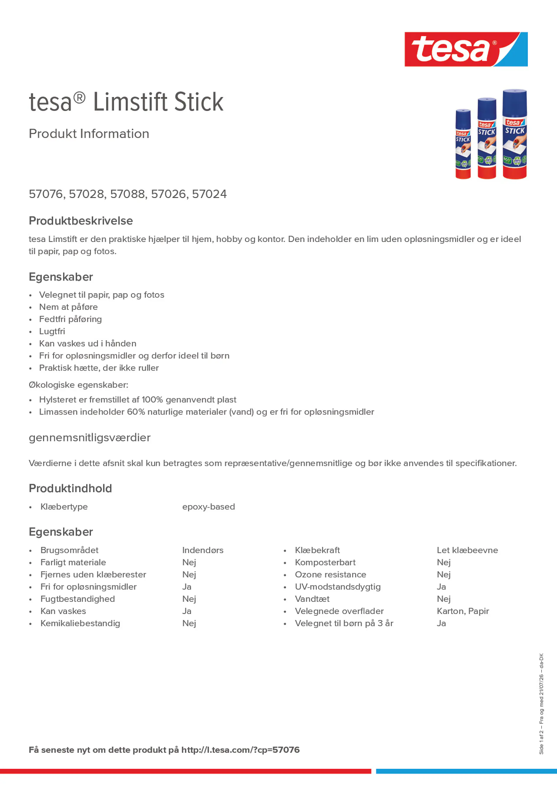 Product information_tesa® 57076_da-DK