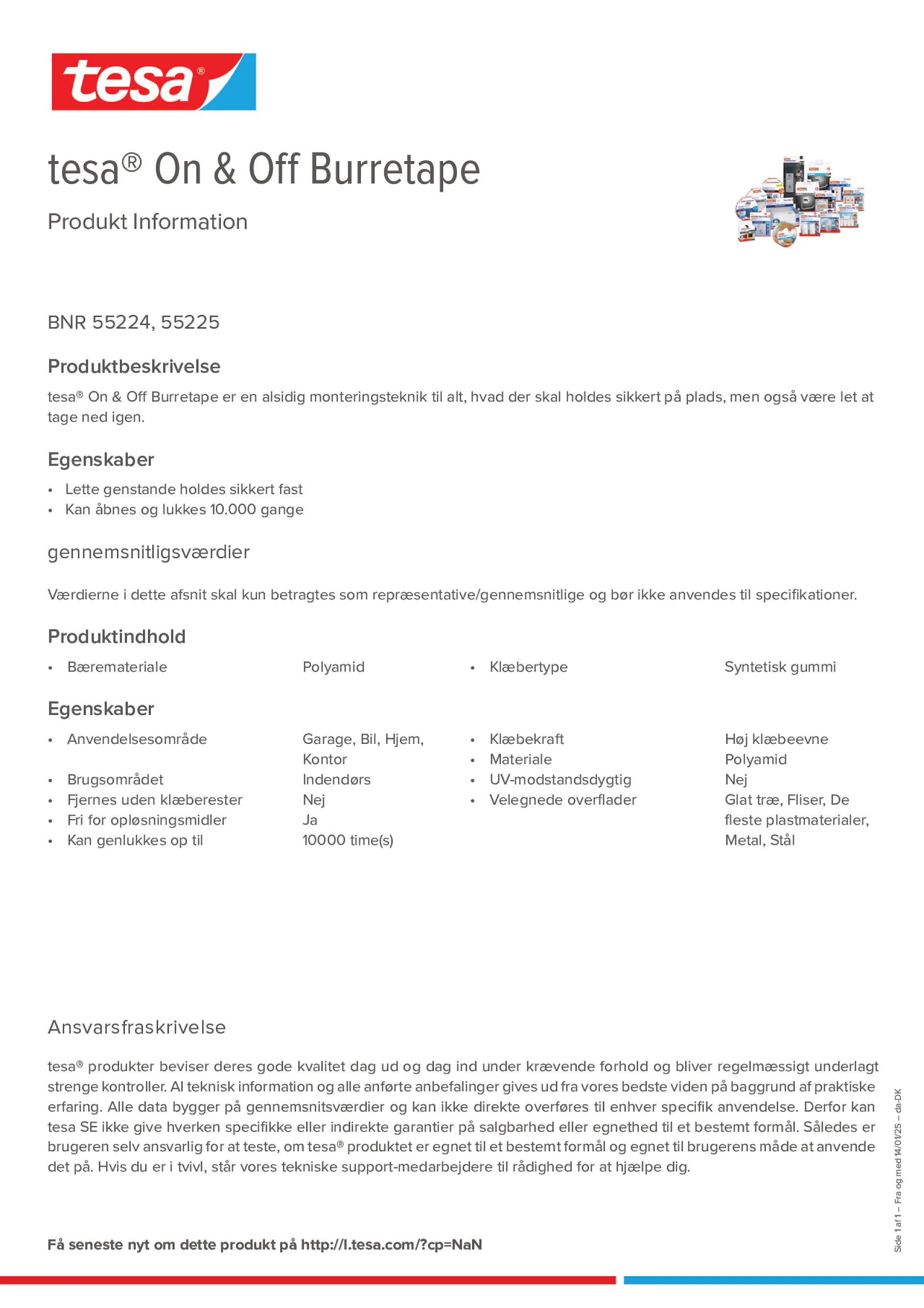 Product information_tesa® On & Off 55225_da-DK