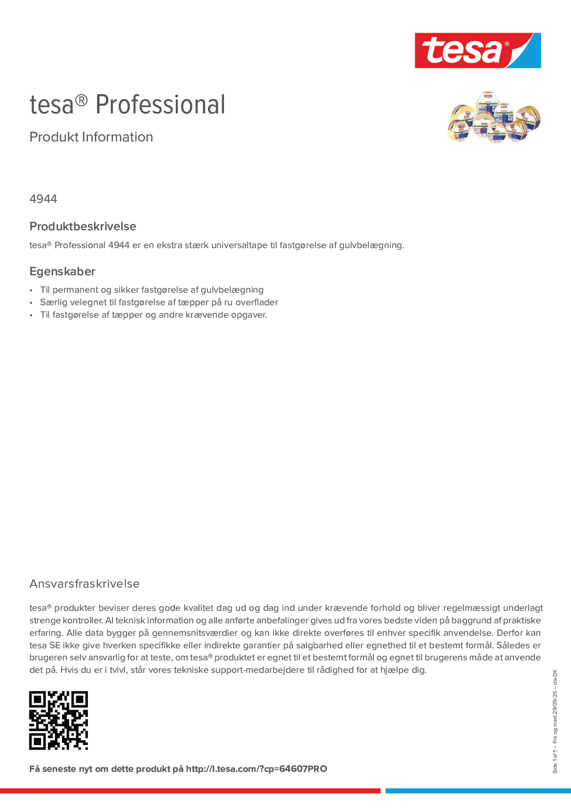 Product information_tesa® Professional 04944_da-DK