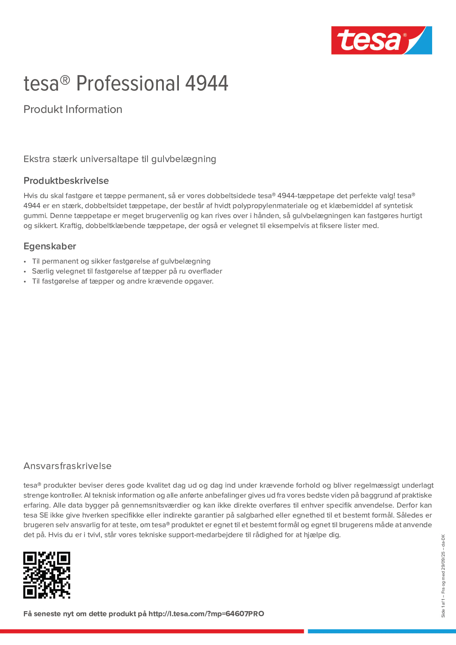 Product information_tesa® Professional 04944_da-DK