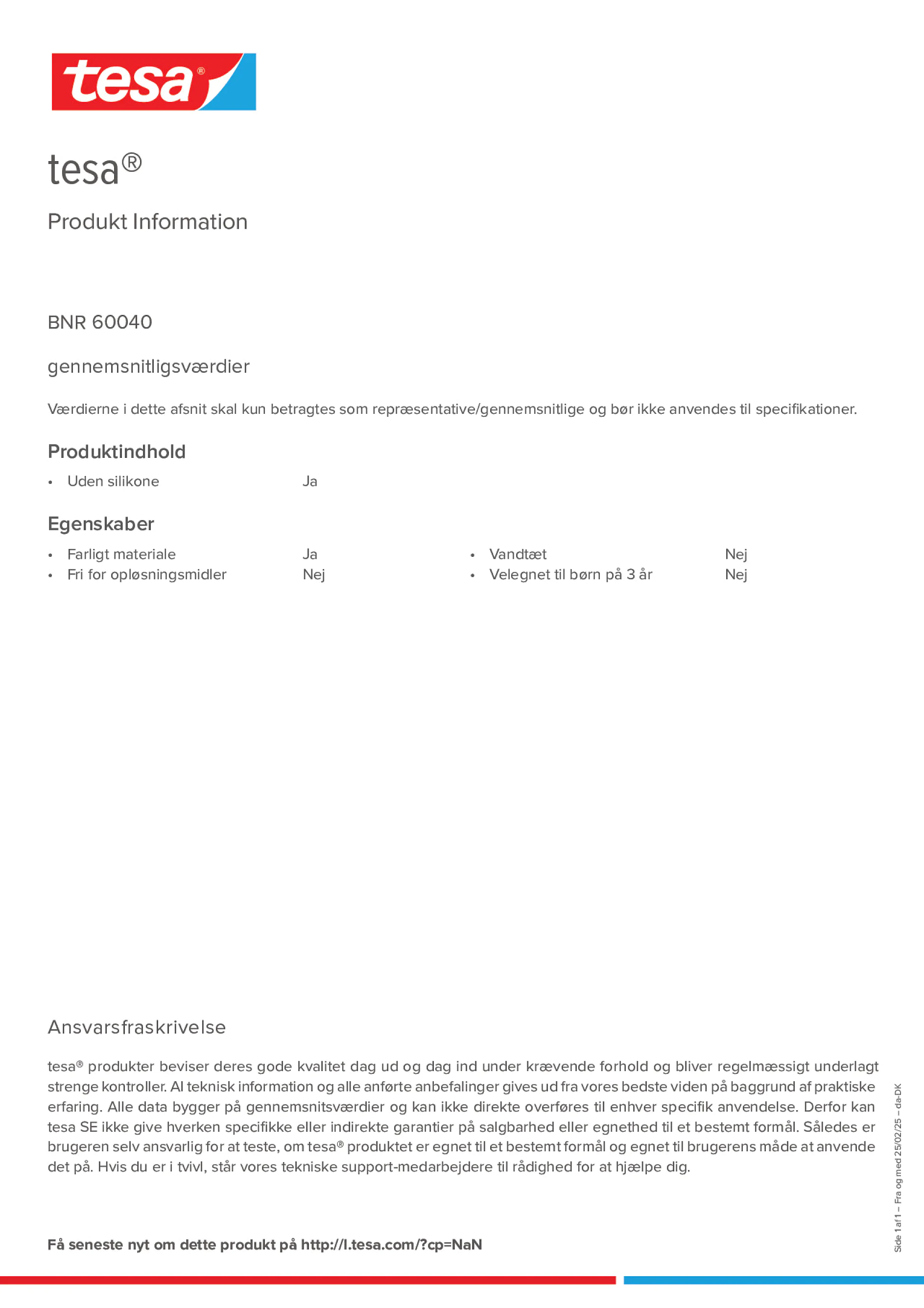 Product information_tesa® 60040_da-DK