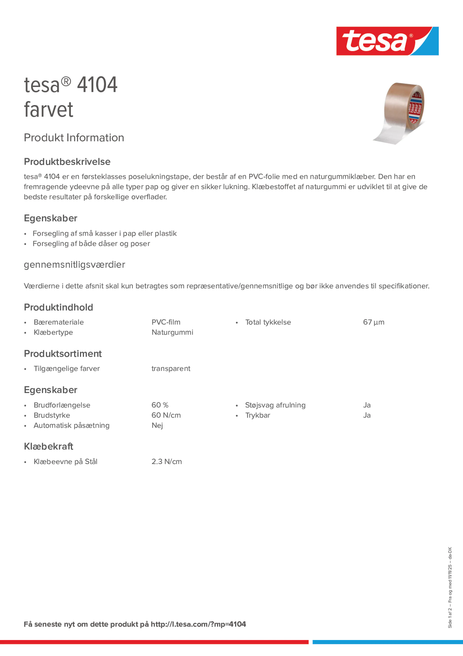 Product information_tesa® 04104_da-DK