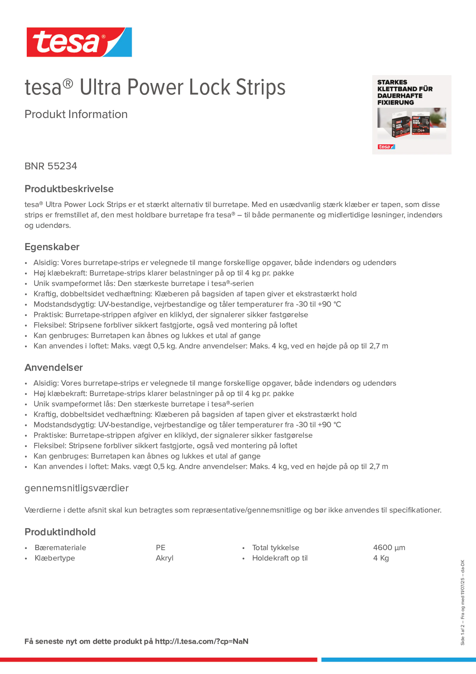 Product information_tesa® 55234_da-DK