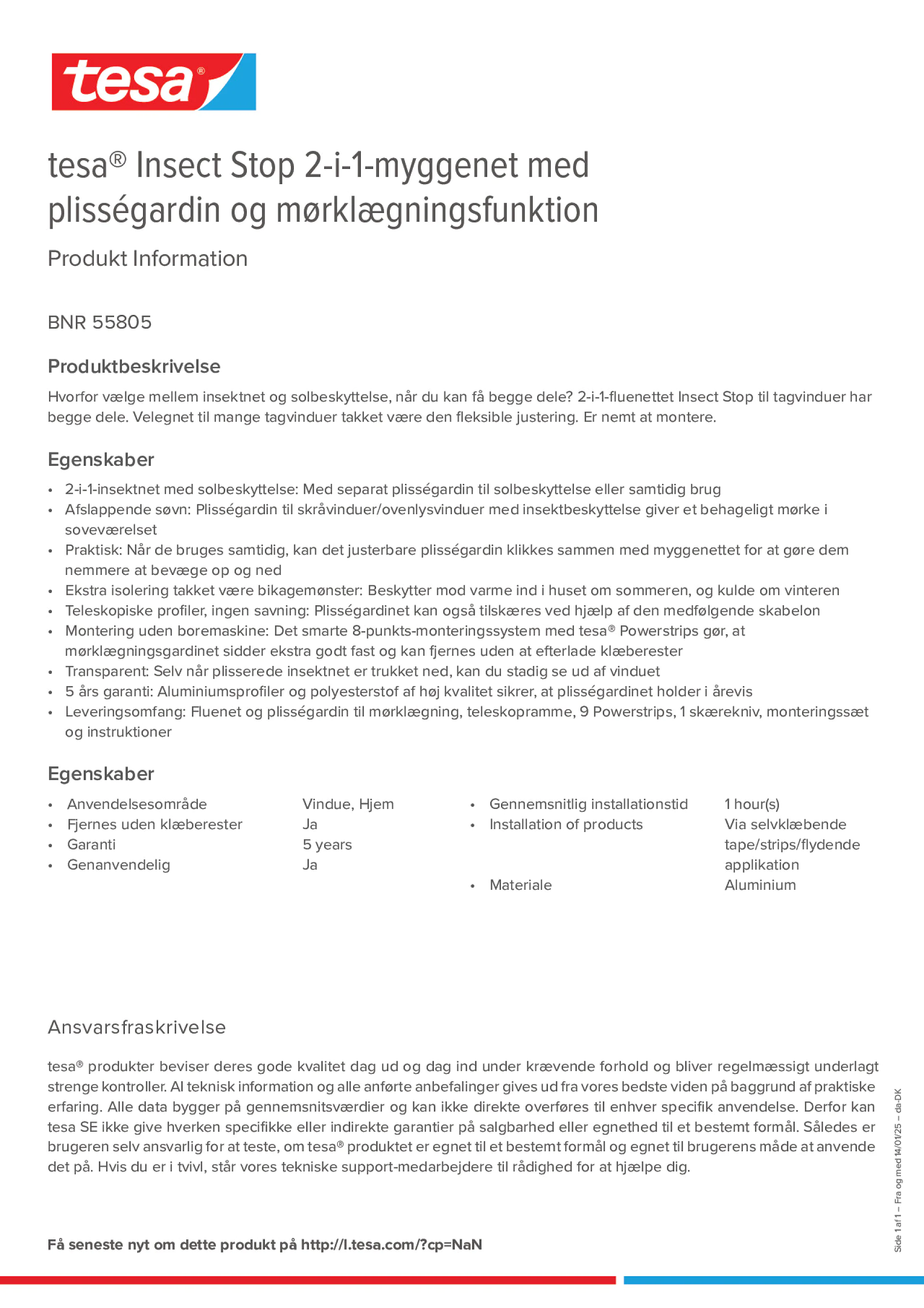 Product information_tesa® 55805_da-DK