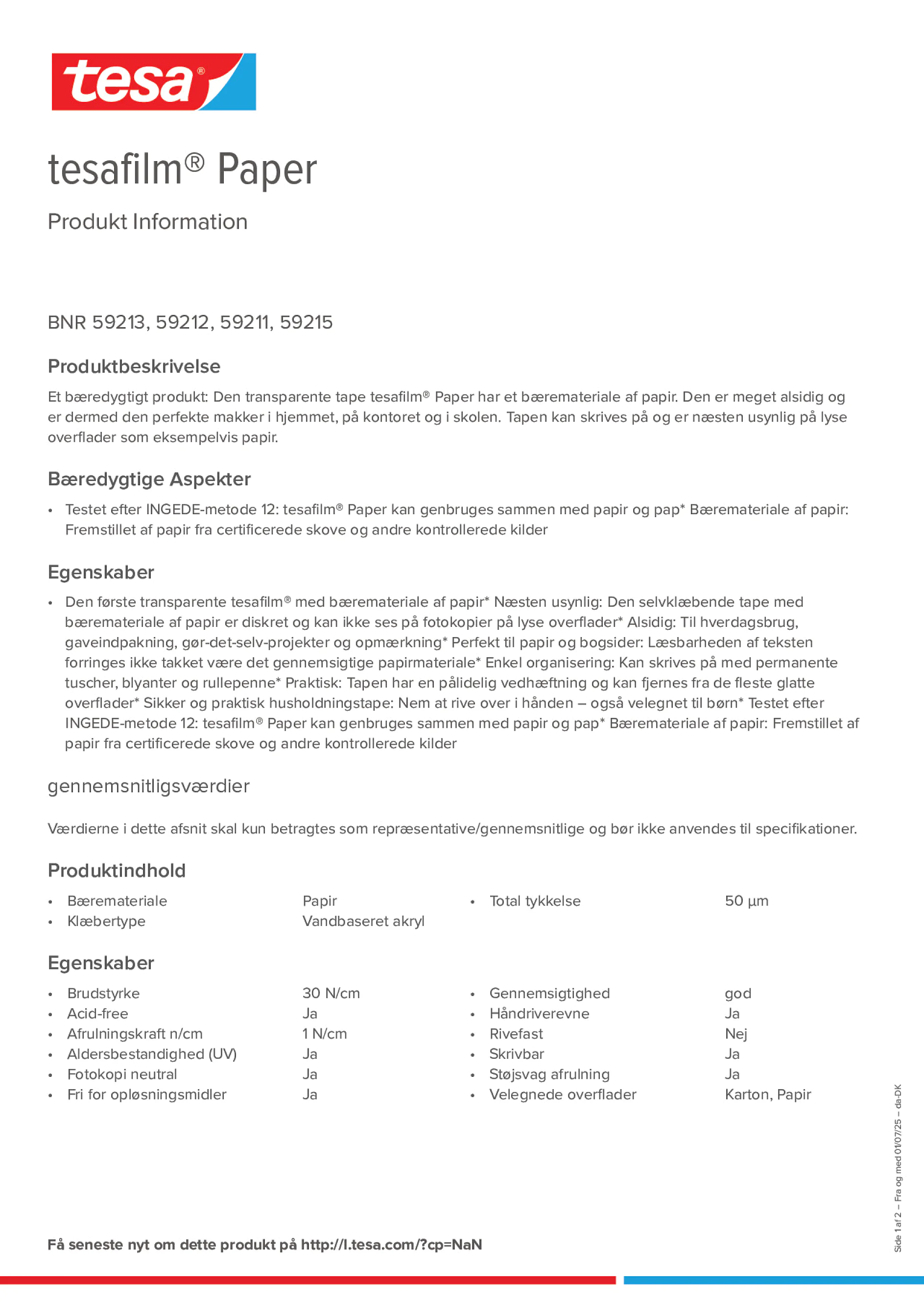Product information_tesafilm® 59213_da-DK