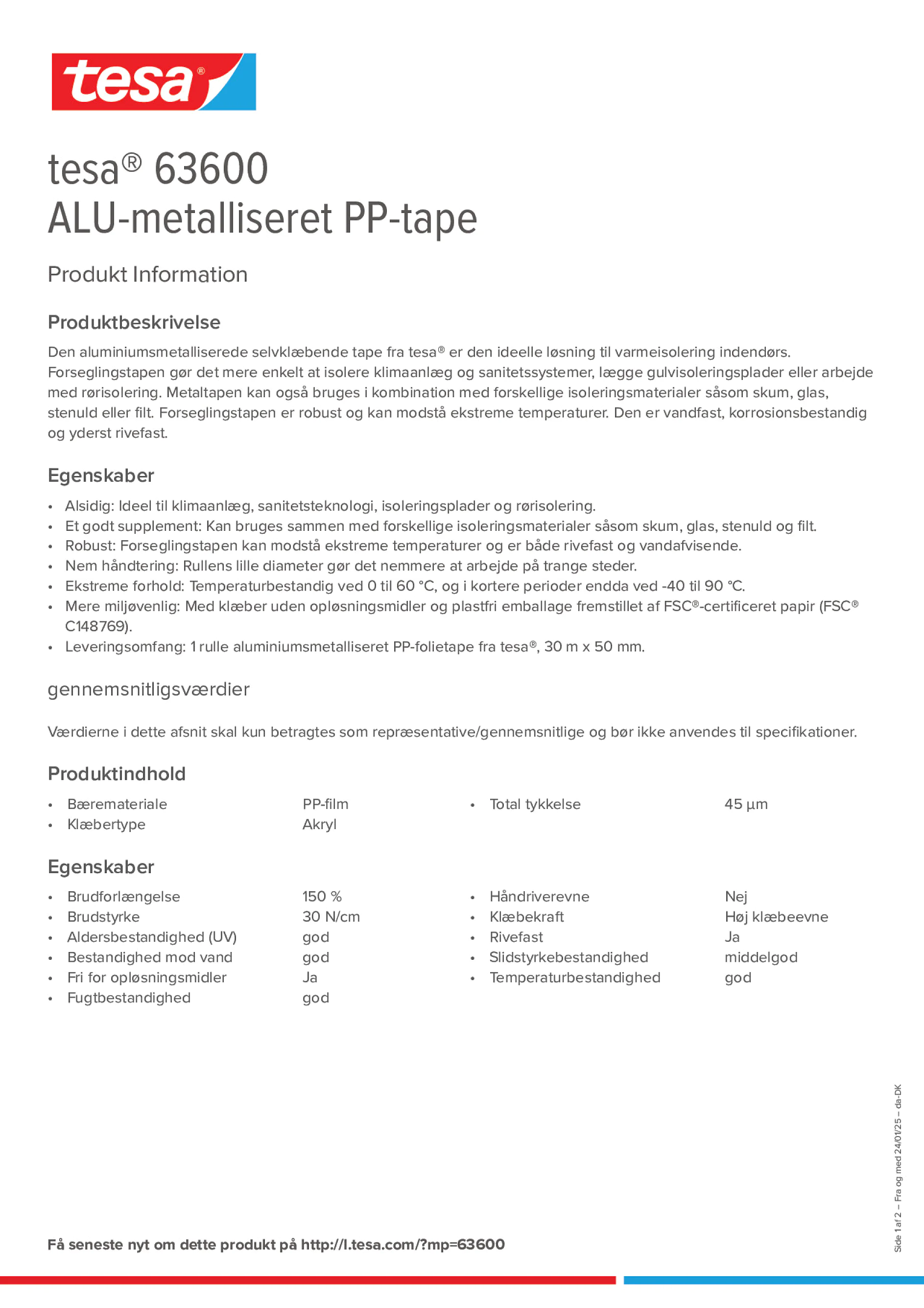 Product information_tesa® 63600_da-DK