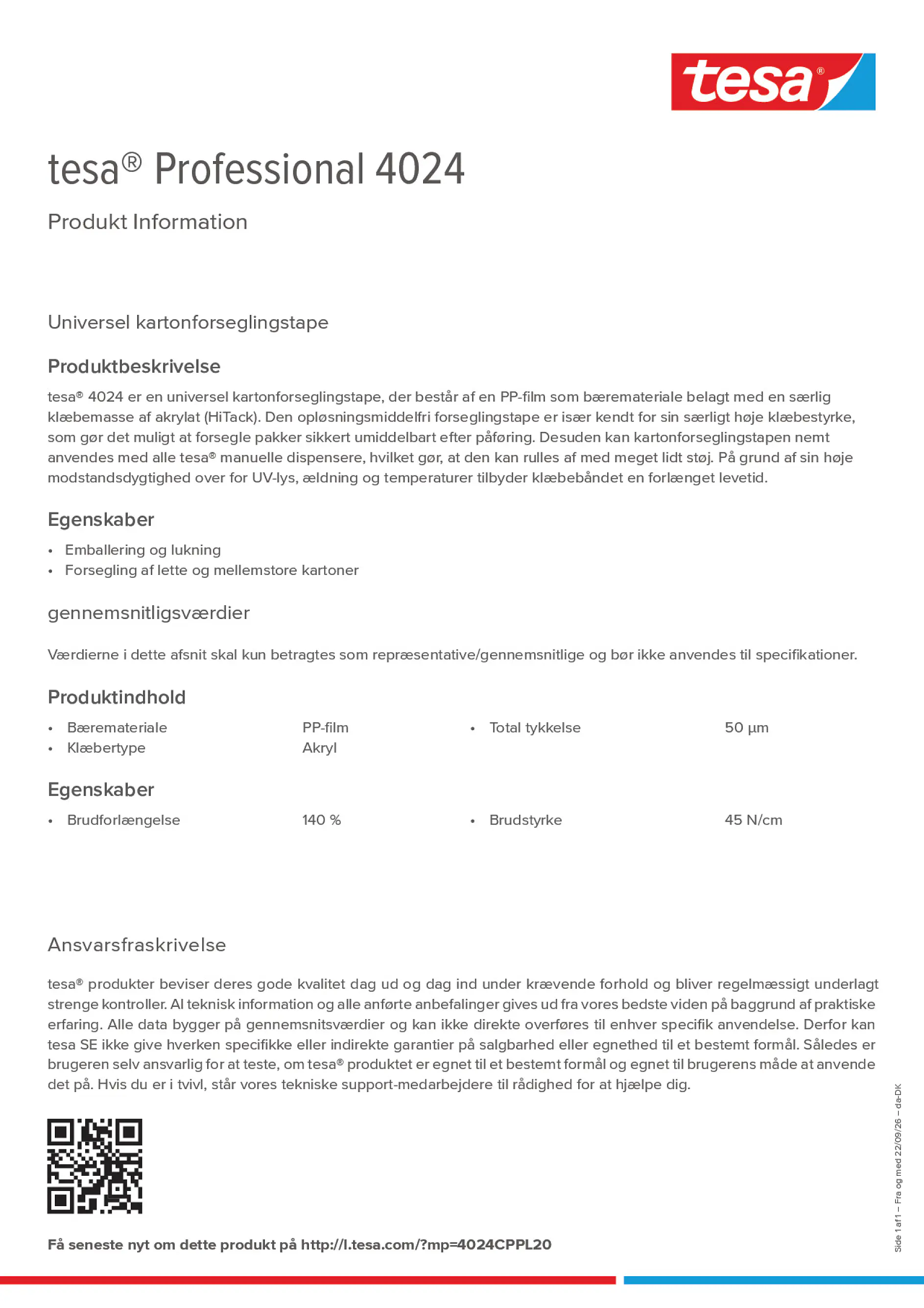 Product information_tesa® Professional 04024_da-DK