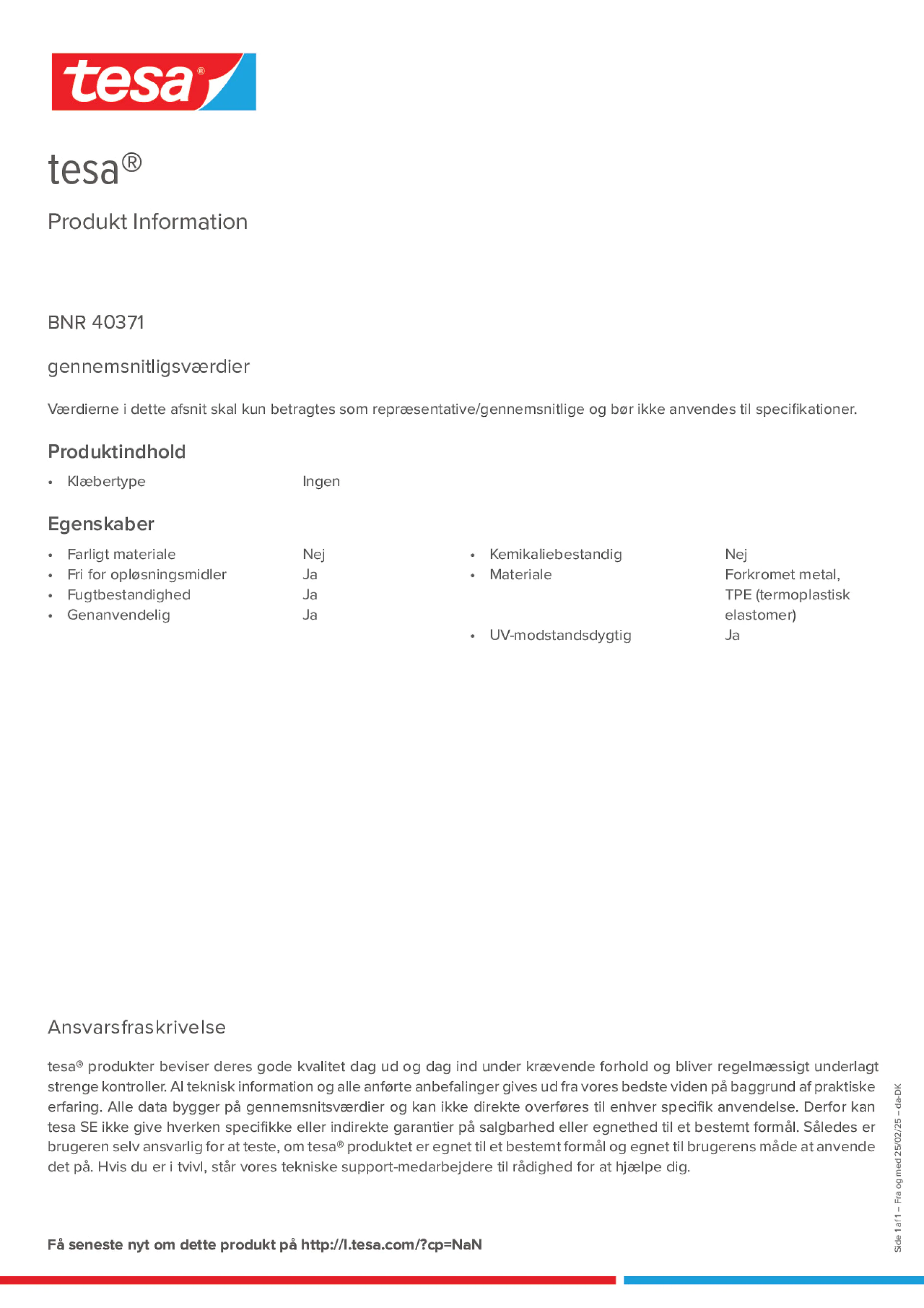 Product information_tesa® 40371_da-DK