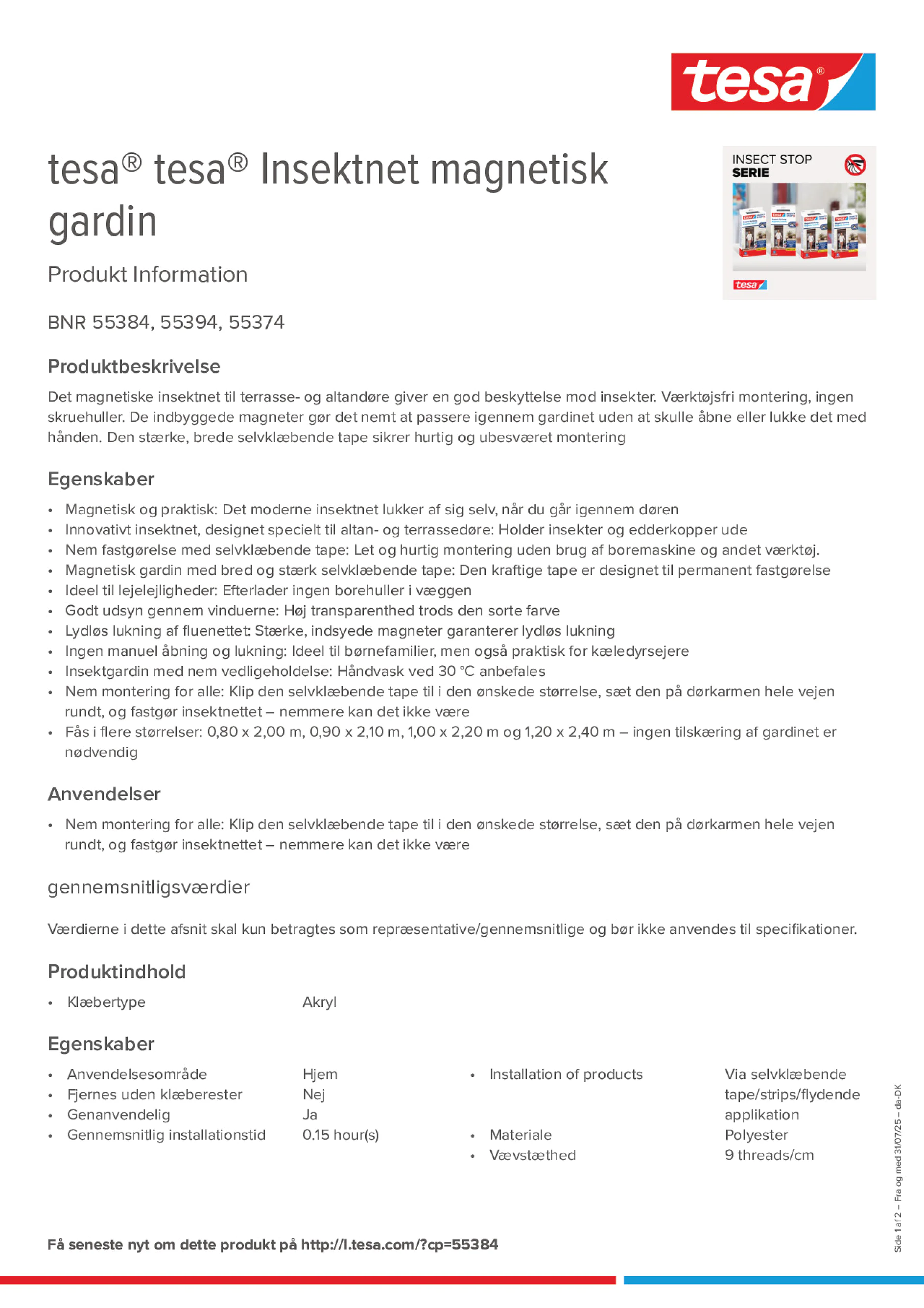 Product information_tesa® 55384_da-DK