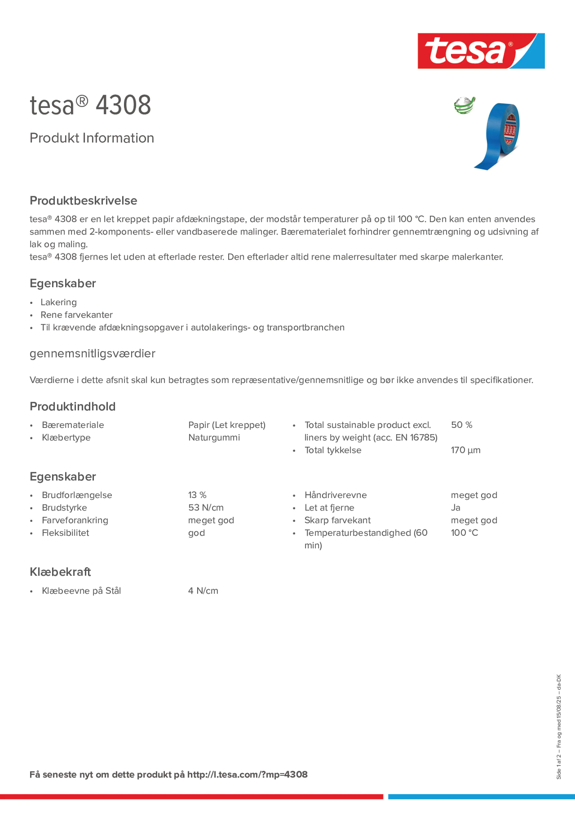 Product information_tesa® 04308_da-DK