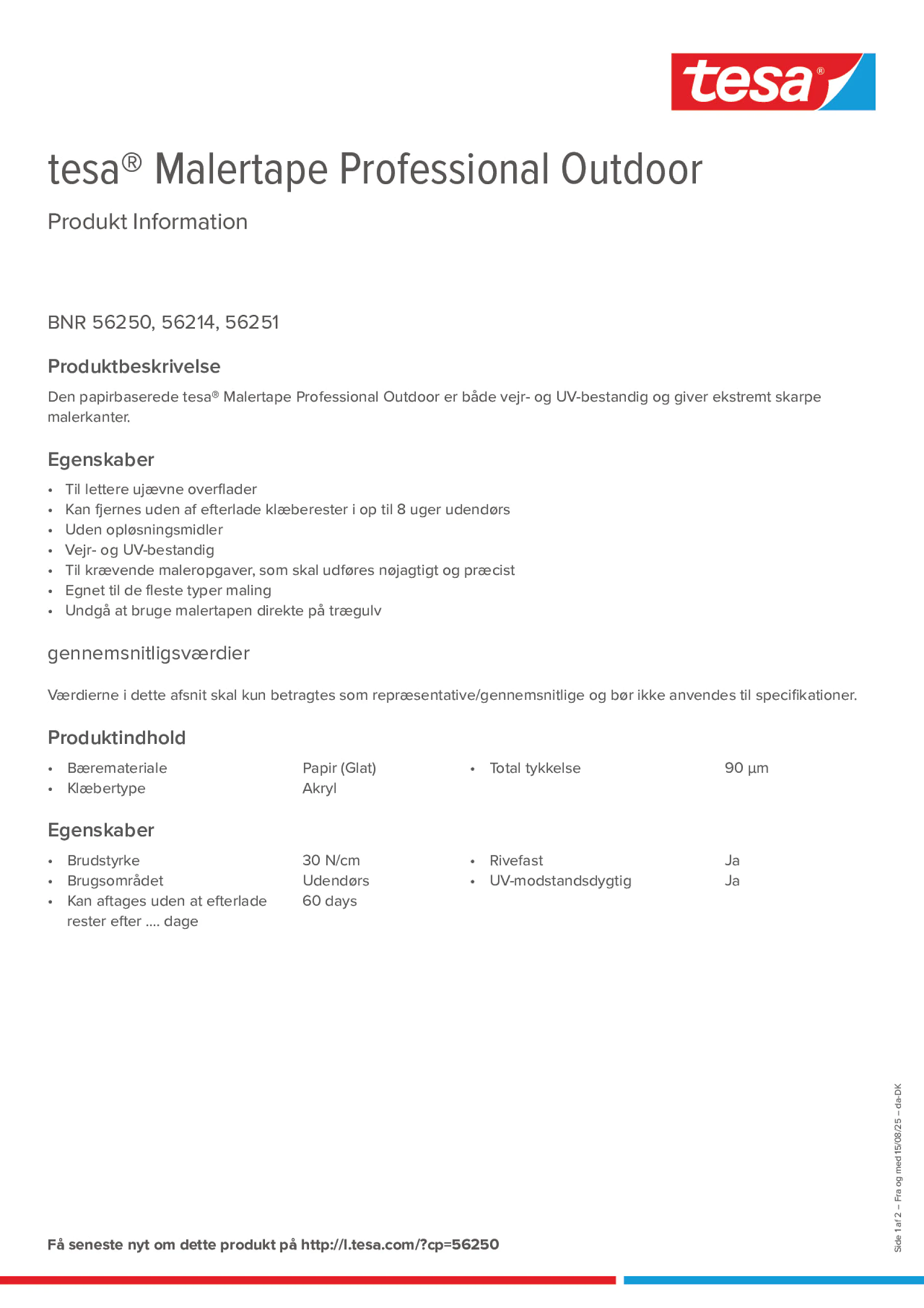 Product information_tesa® 56214_da-DK