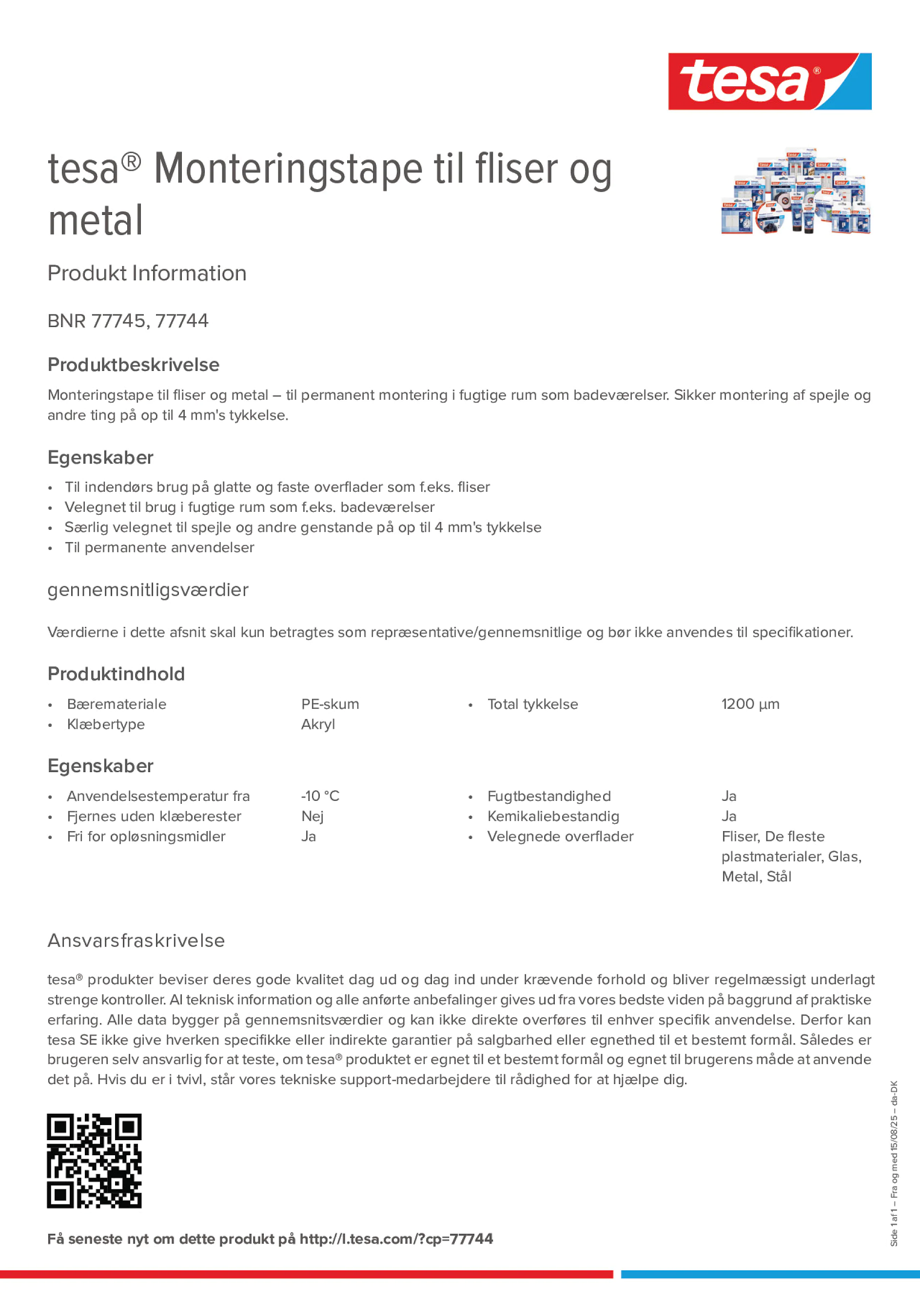 Product information_tesa® 77744_da-DK