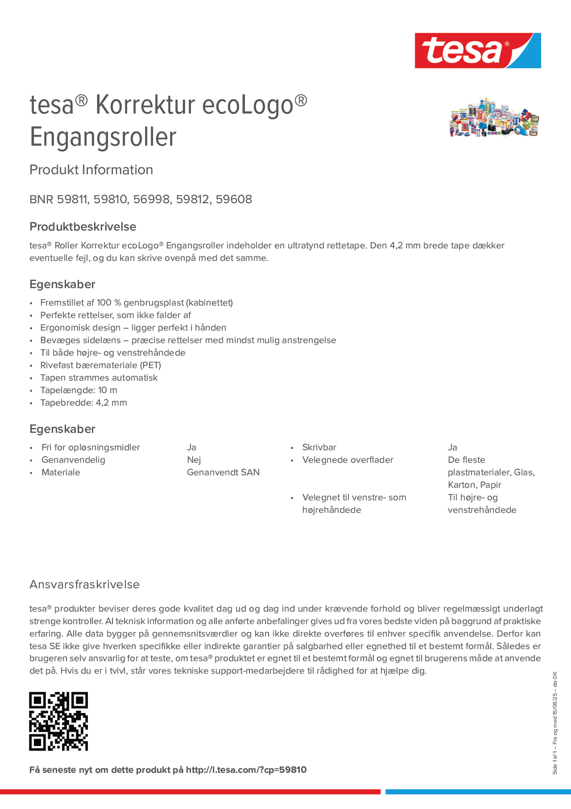 Product information_tesa® 56998_da-DK